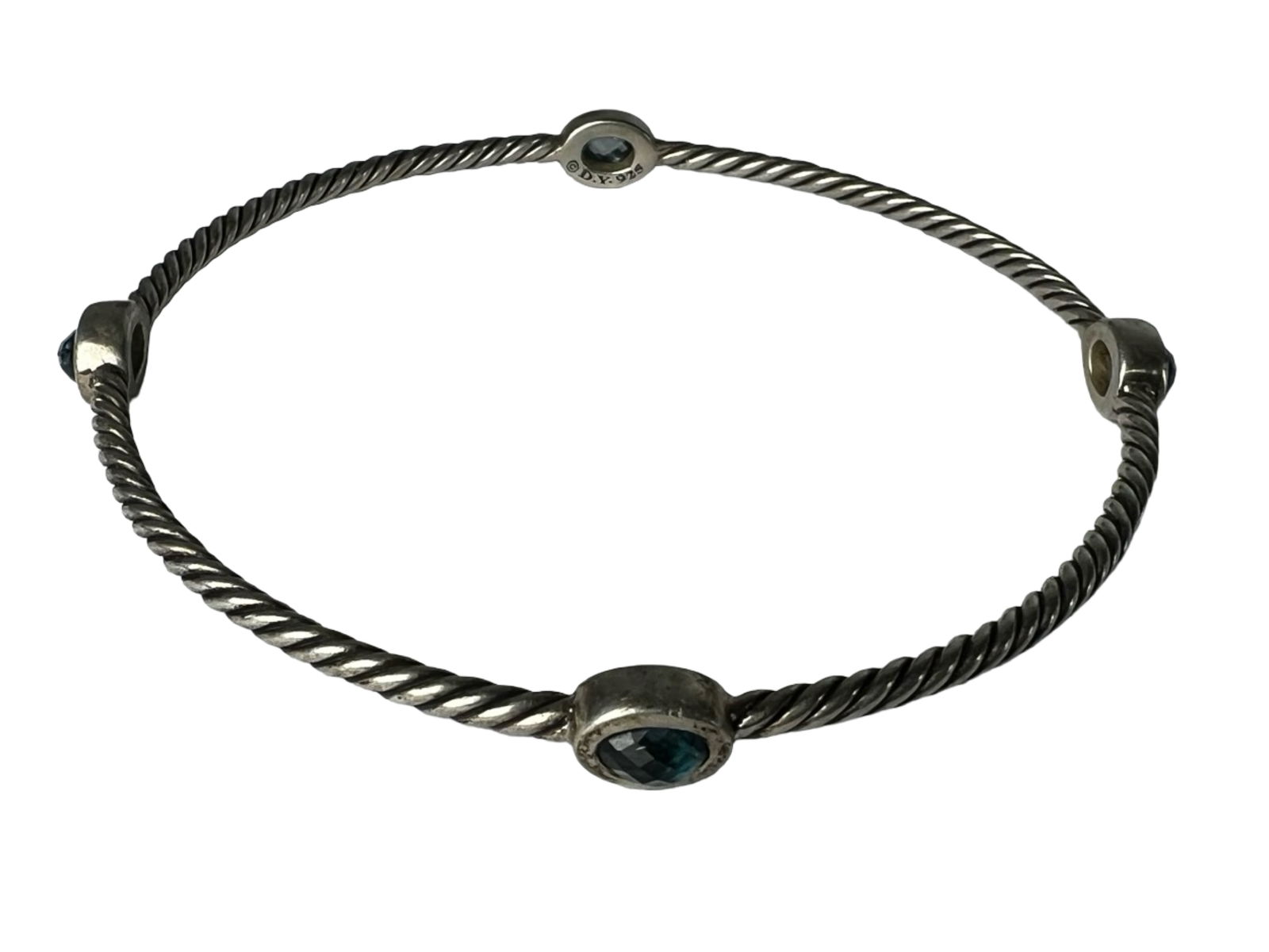 David Yurman Twisted Cable Bangle Bracelet (1 of 7)