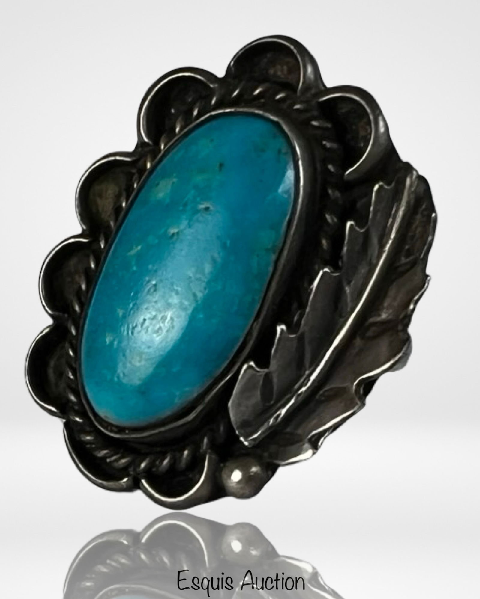 Native American Sterling Silver Turquoise Ring (1 of 4)