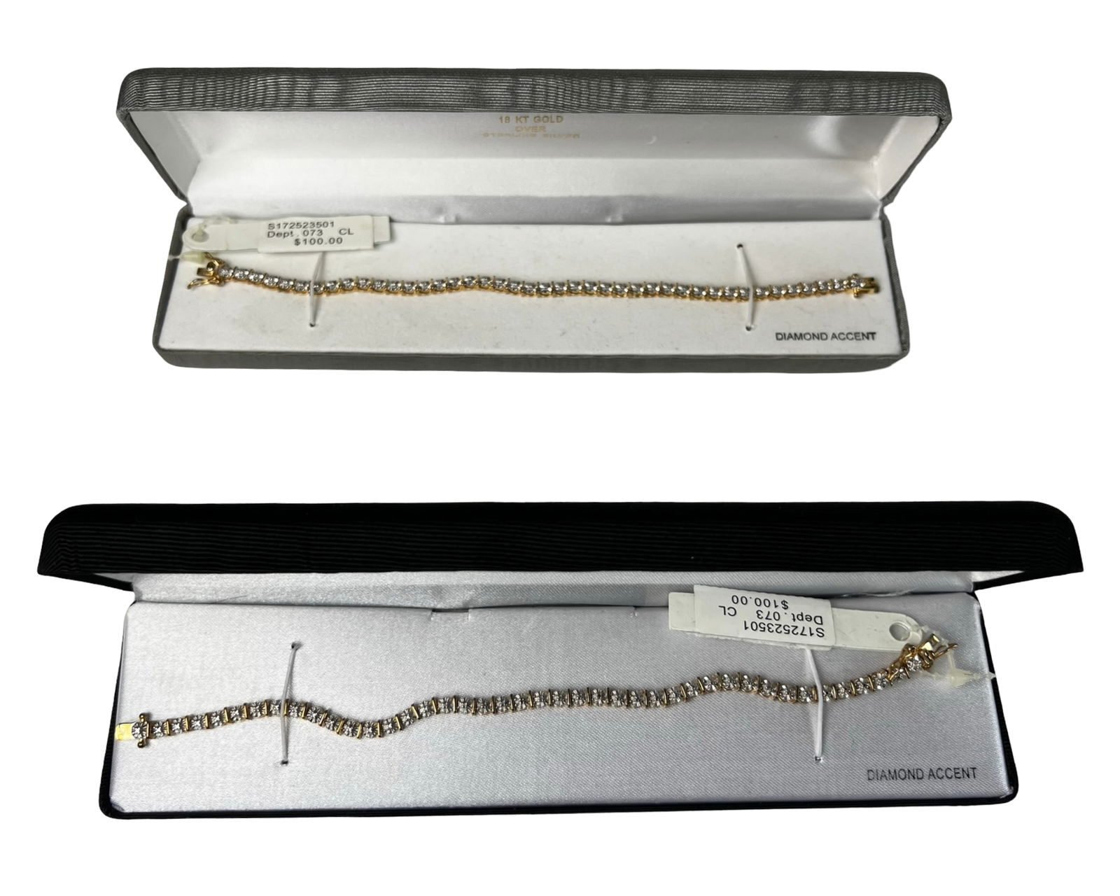 Sterling Silver Diamond Accent Tennis Bracelets (1 of 5)