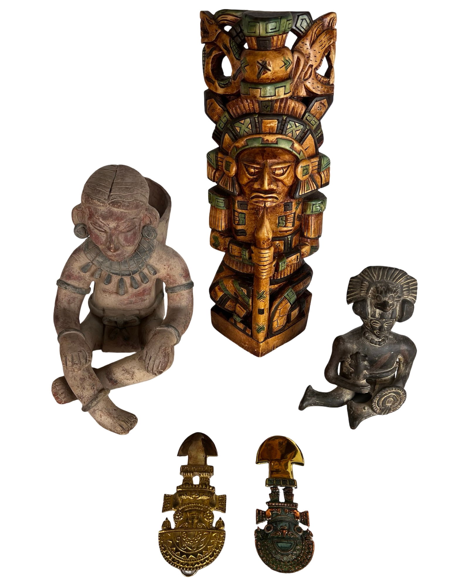 Pre-Columbian Style Sculptures & Tumi Blades (1 of 7)