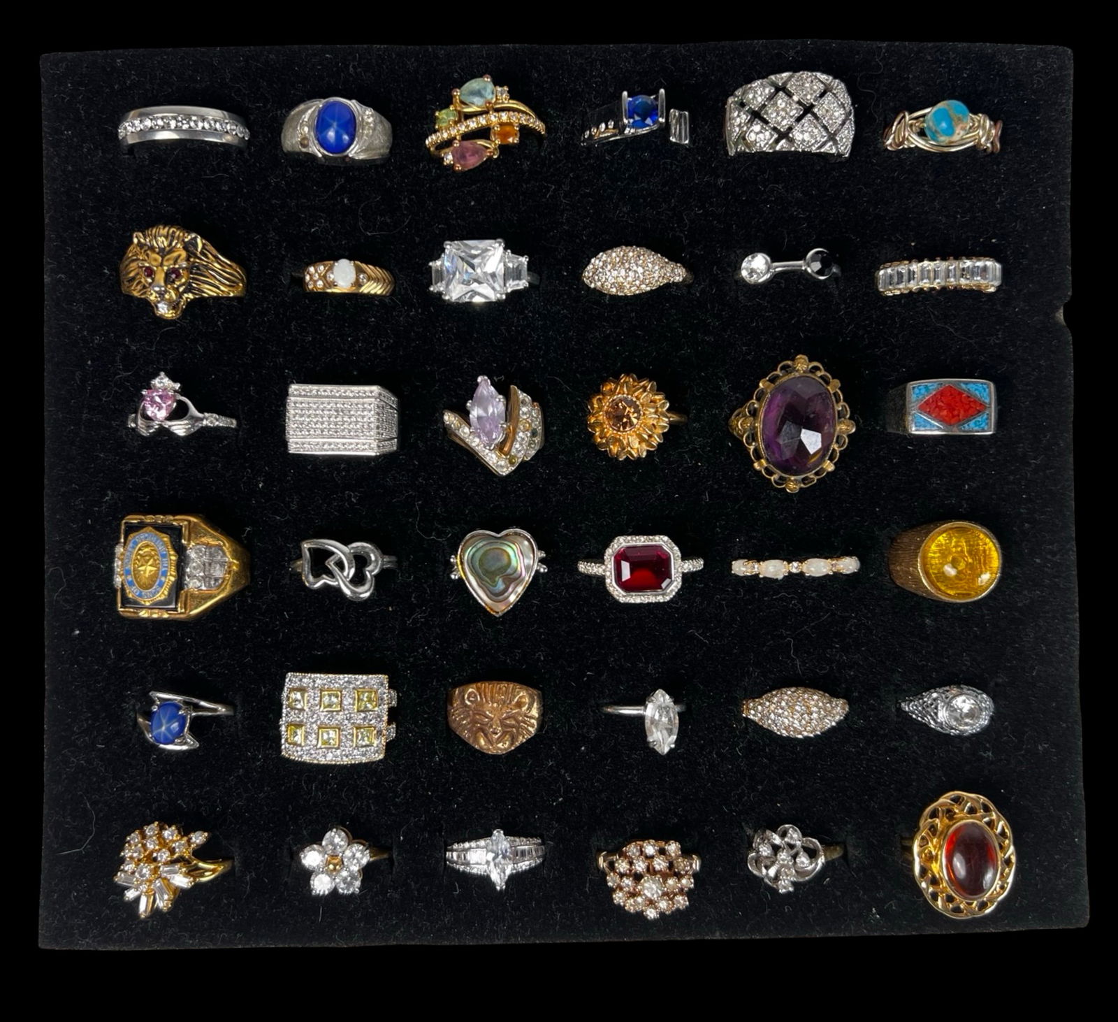 Elegance for Every Finger- 36 Lady's Rings: Indulge in the allure of elegant adornments with this exquisite Collection of 36 Various Lady's Rings. From timeless classics to contemporary statements, this assortment caters to diverse tastes, offe