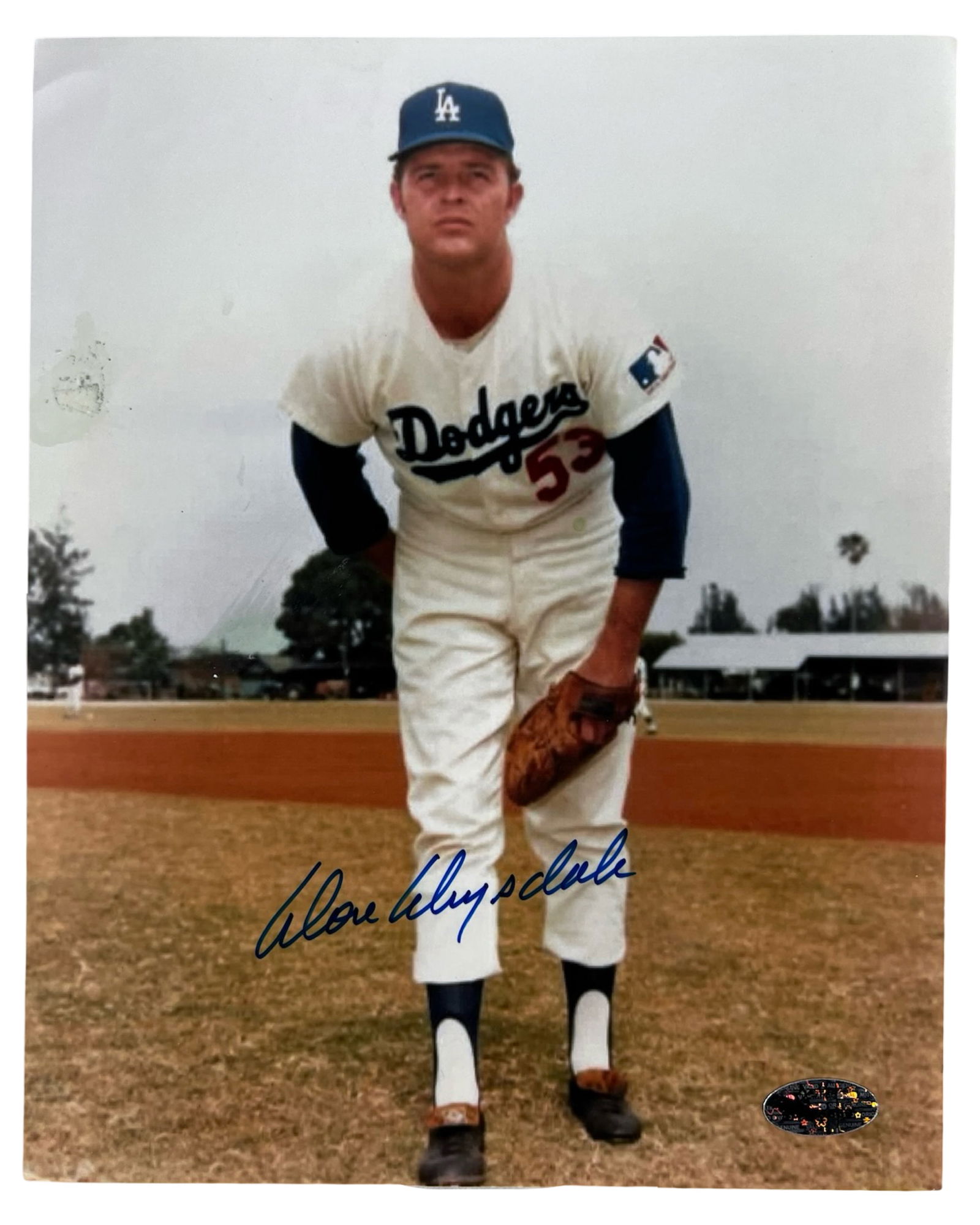 Don Drysdale Autographed Los Angeles Dodgers Photo (1 of 2)