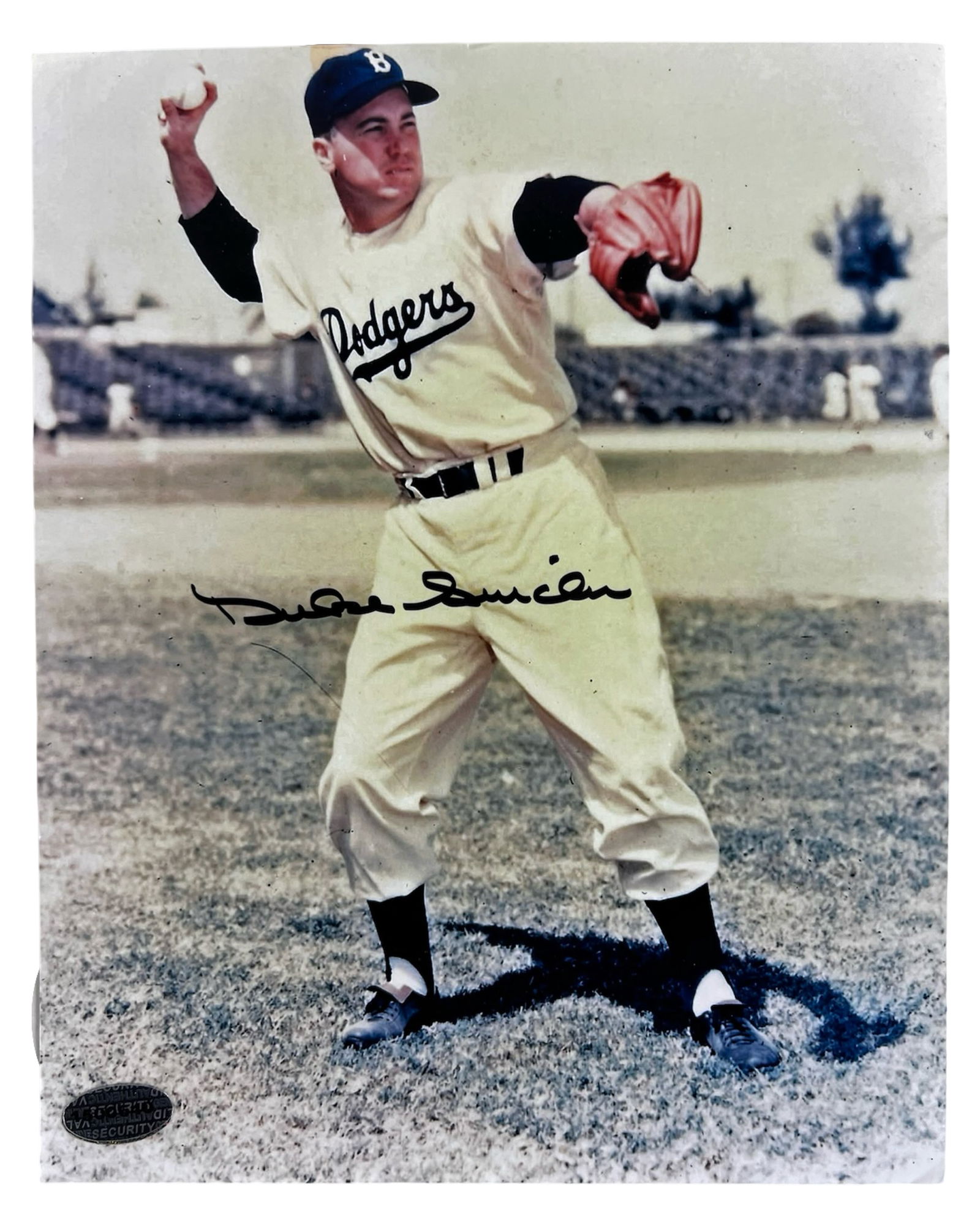 Duke Snider Autographed Brooklyn Dodgers Photo (1 of 3)