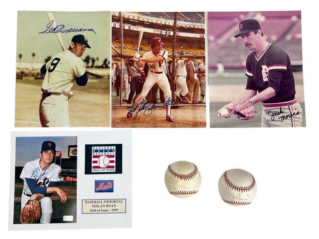 Baseball Legends Autographs- Williams, Ryan, Schm (1 of 8)