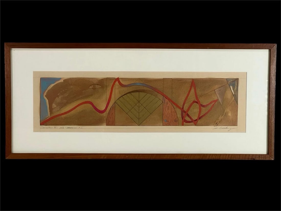Abstract Watercolor Composition - 1981 (1 of 4)