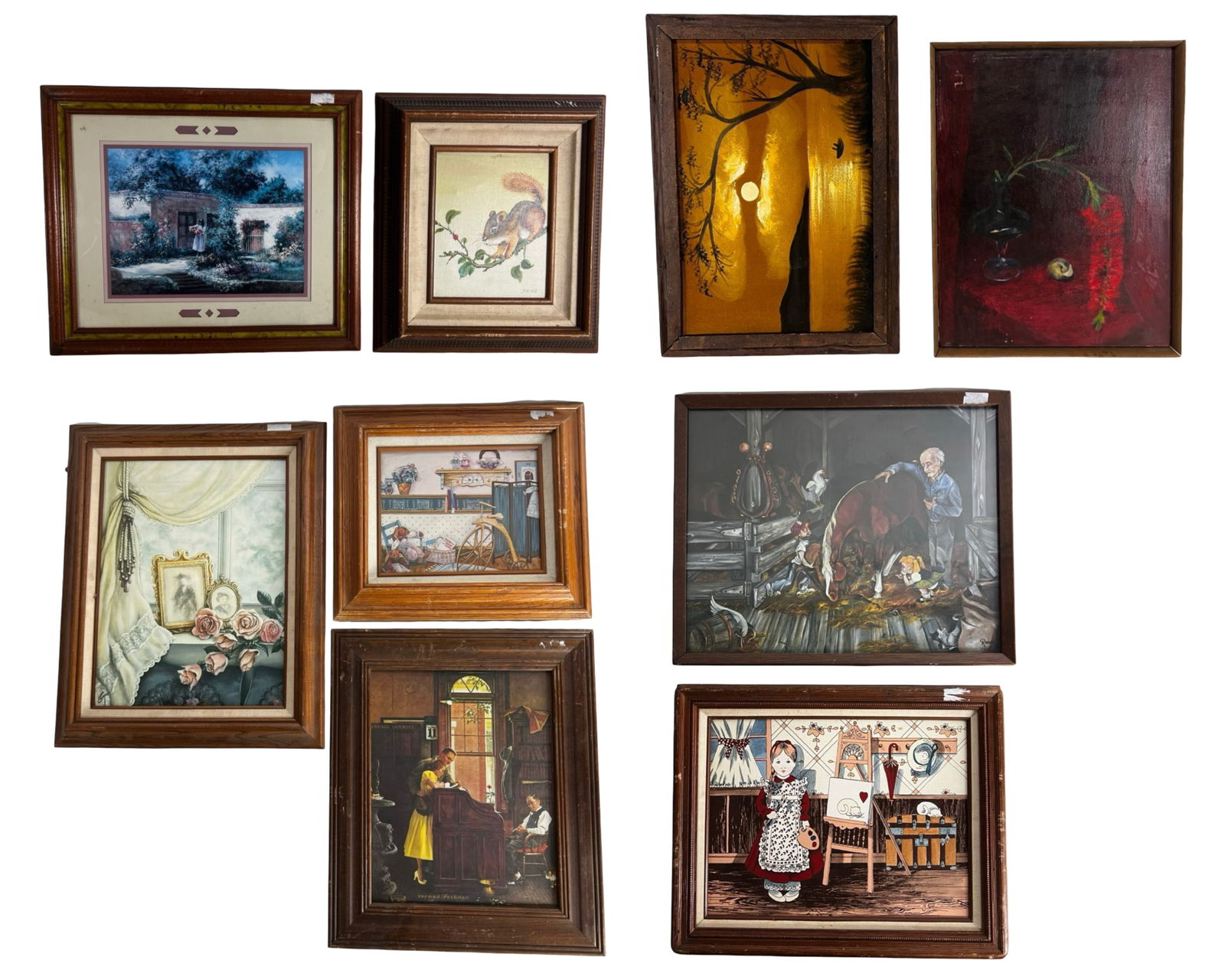 Collection of Framed Decorative Artworks (1 of 5)