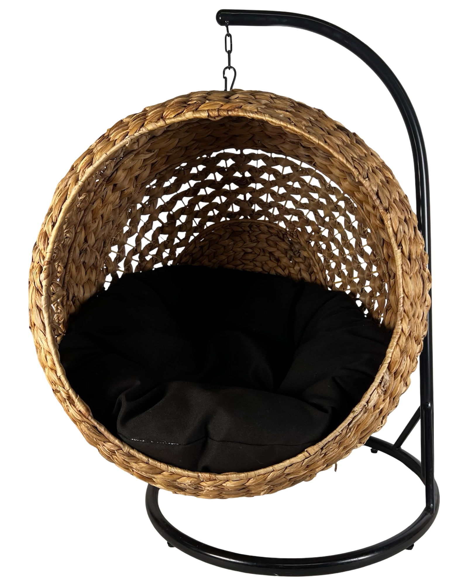 Wicker Hanging Cat House w/ Metal Stand & Cushion (1 of 3)