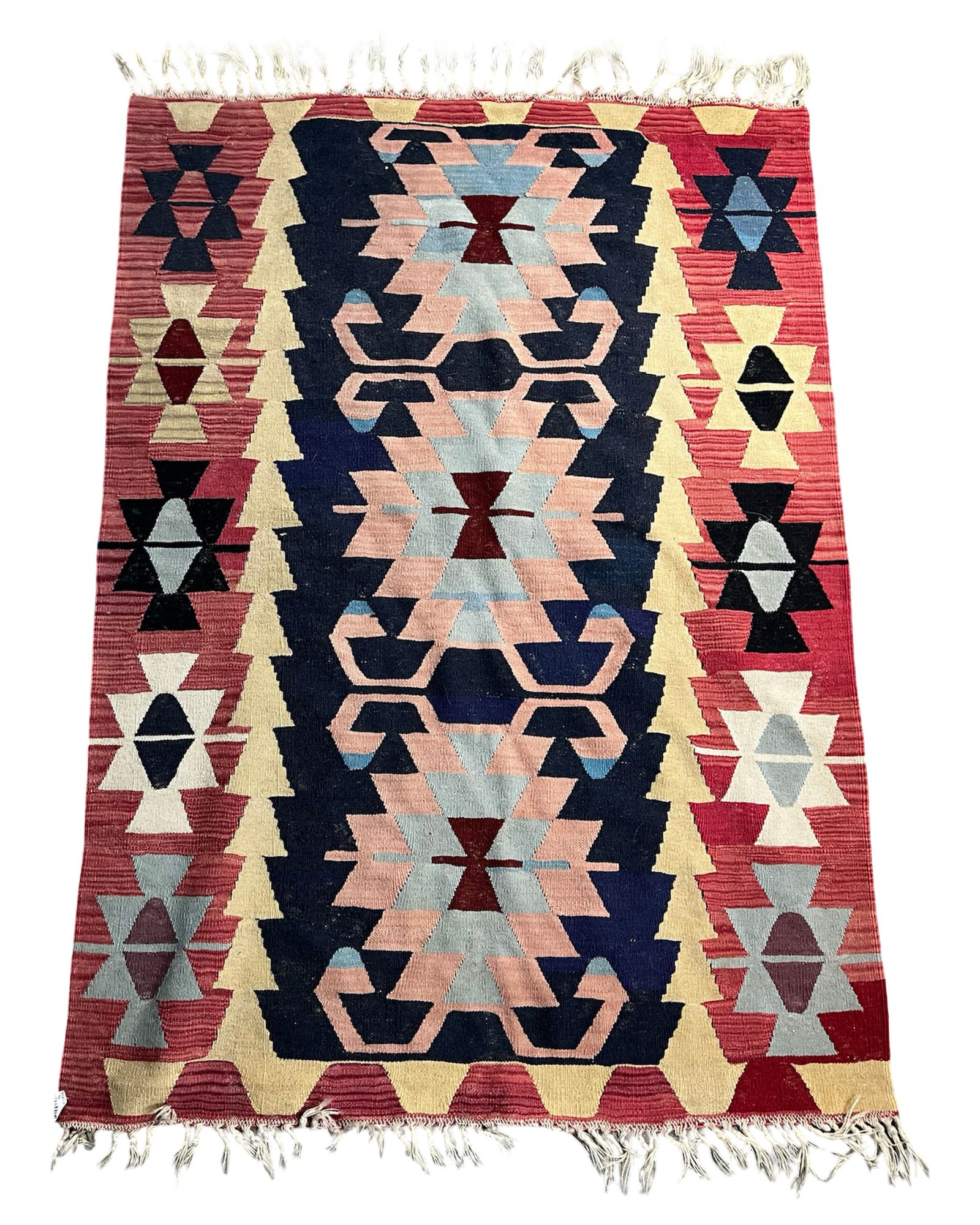 Southwestern Flatweave Wool Rug Geometric Design (1 of 4)