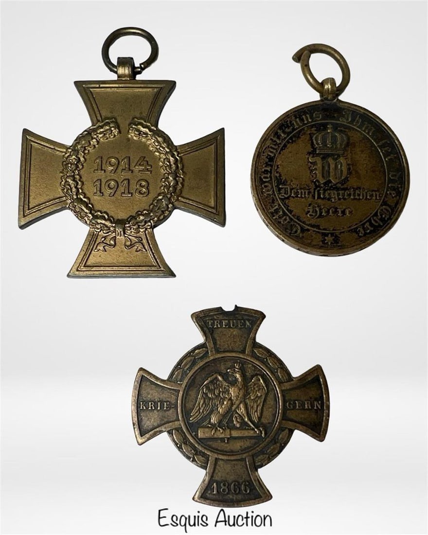 Imperial German Military Medals 1866, 1870-71, WWI (1 of 3)