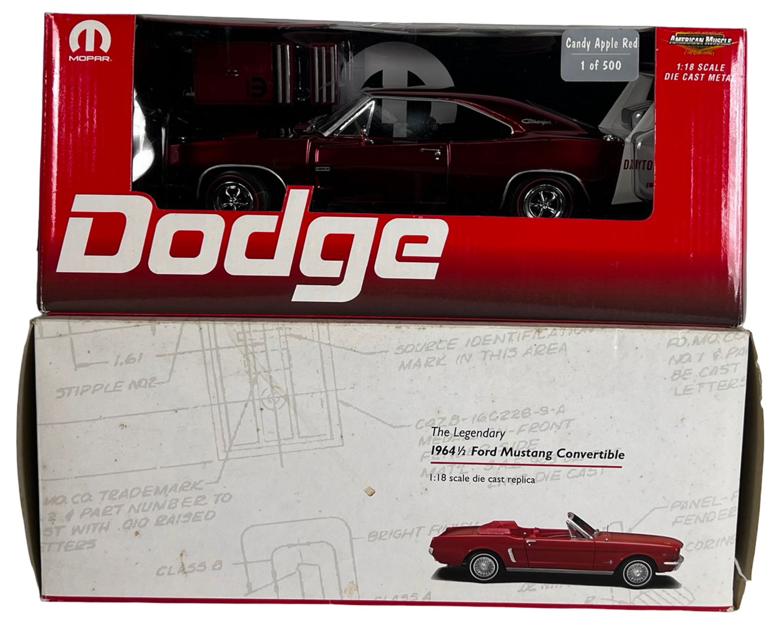 1969 Dodge Daytona & 1964 Ford Mustang Convertible (1 of 4)