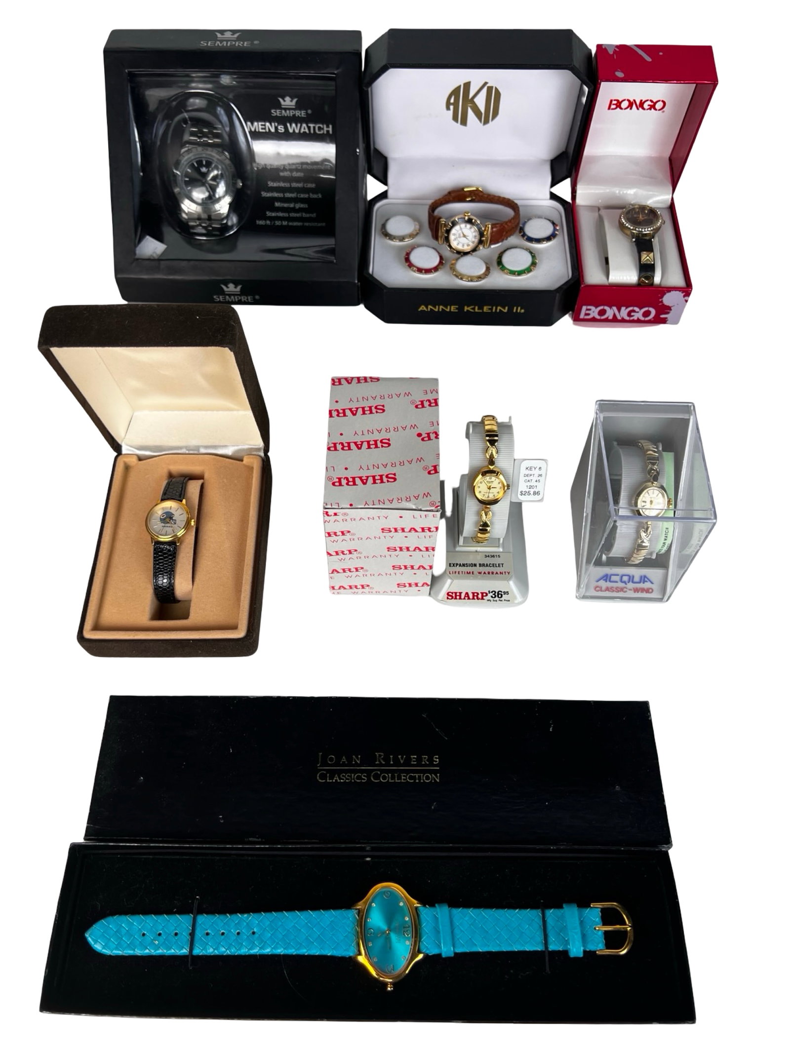 Group of Vintage Men's & Lady's New Wrist Watches: Group of Vintage Men's & Lady's New Wrist Watches. All appear to be new in original boxes.