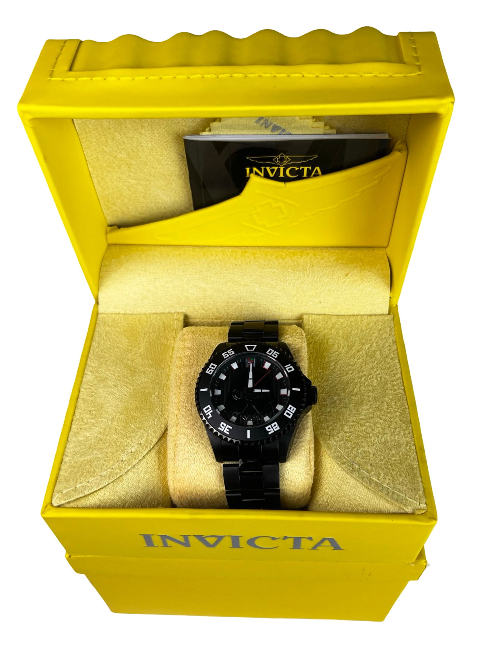 Invicta Star Wars Lim. Edition Darth Vader Watch: Invicta Star Wars Limited Edition Darth Vader men's watch. Mint/ Near Mint condition in original Box. Untested w/o Battery.