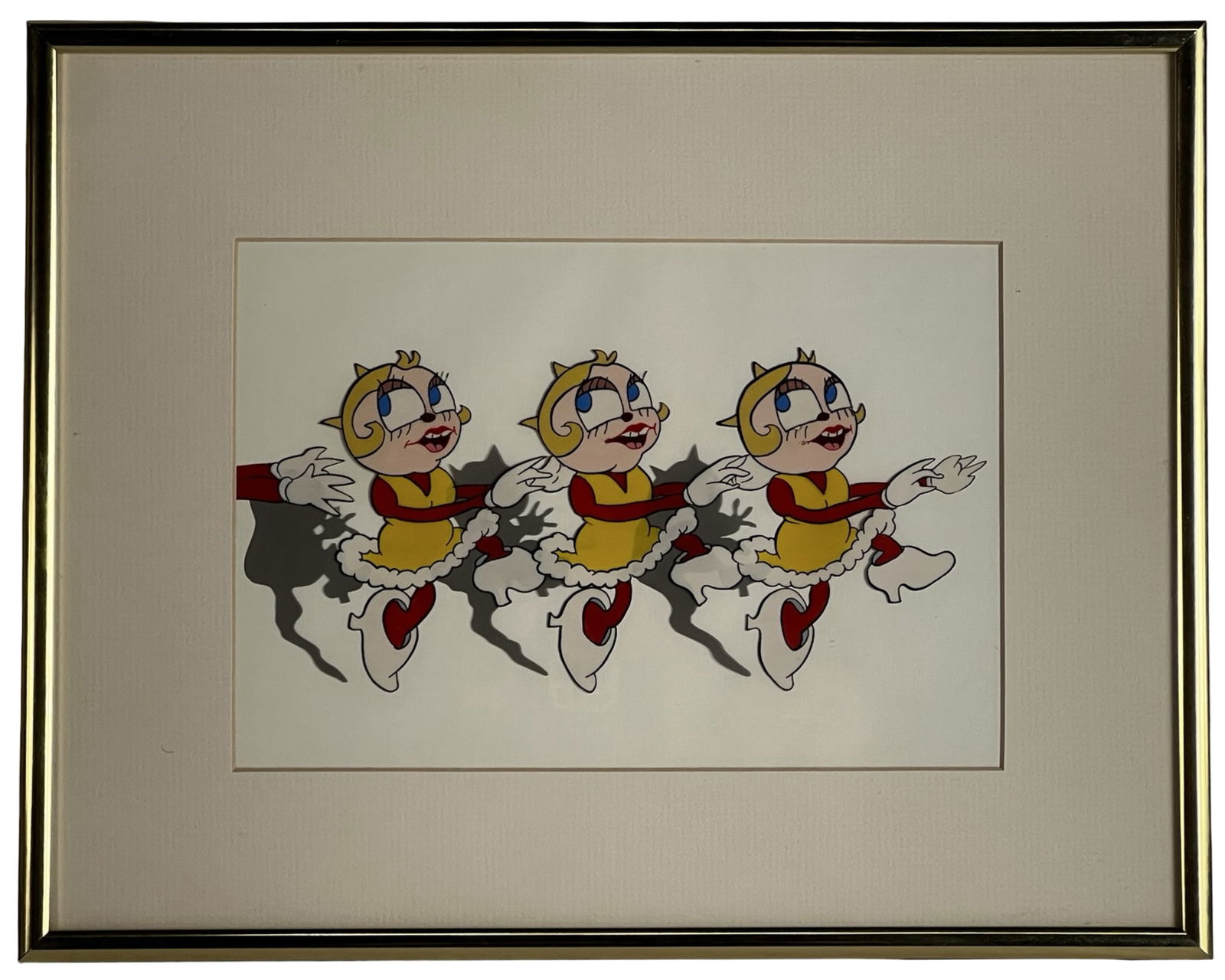 Betty Boop Chorus Line Dancers 50s Animation Cel (1 of 3)