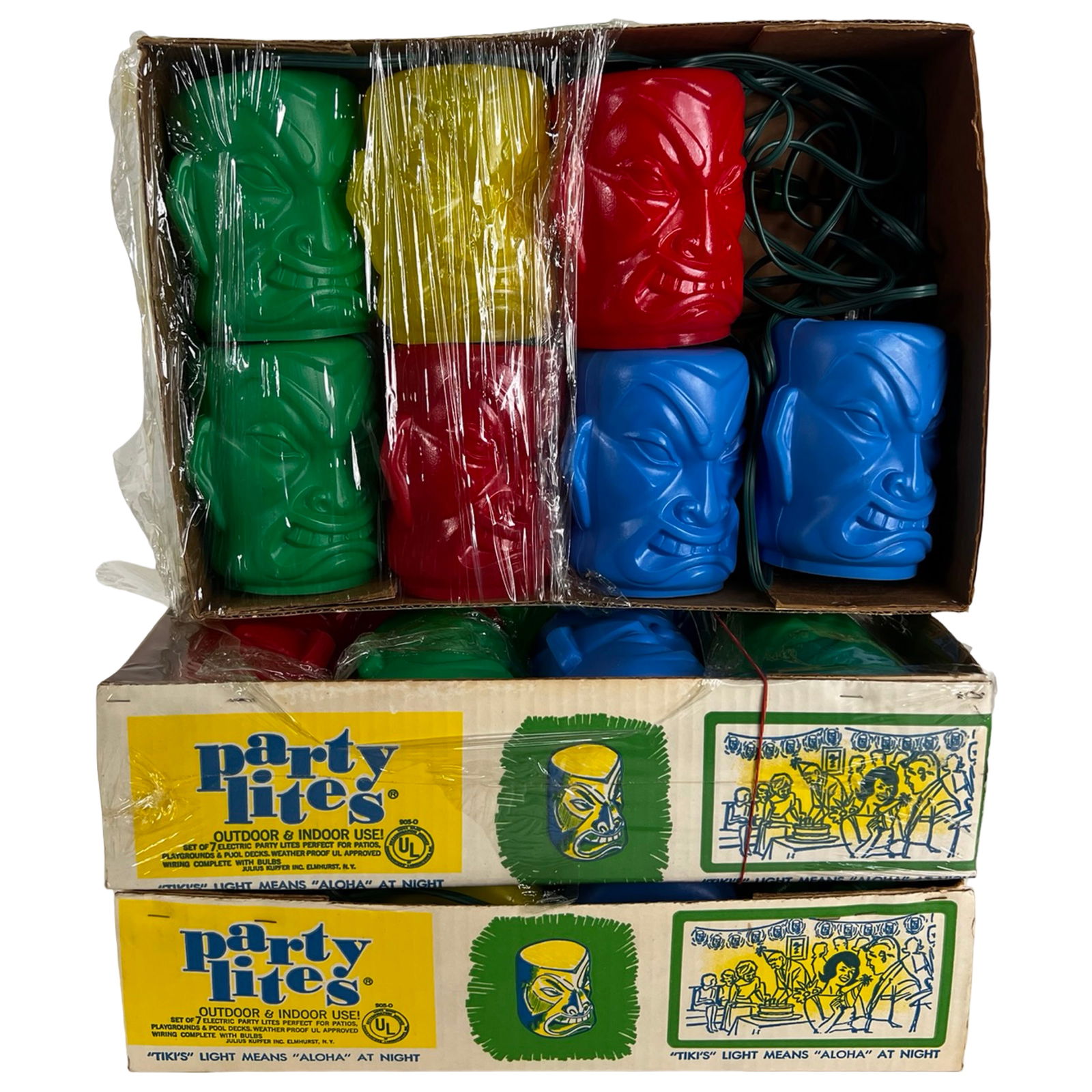 1960s Party Lite Tiki String Lights - 3 Sets- New (1 of 4)