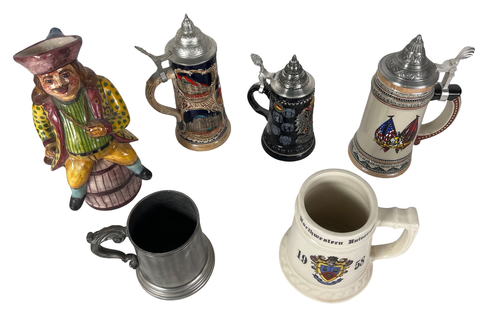 Lot of Decorative Beer Steins & Mugs- Germany (1 of 6)