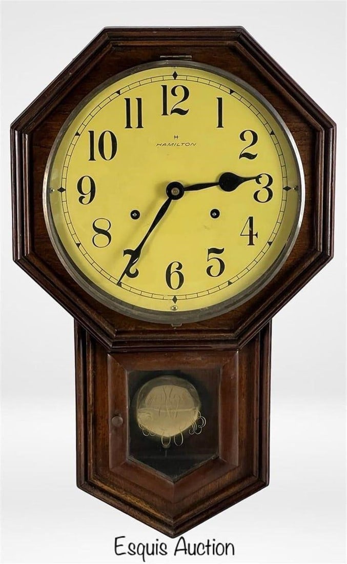 Hamilton Schoolhouse Wall Clock (1 of 2)