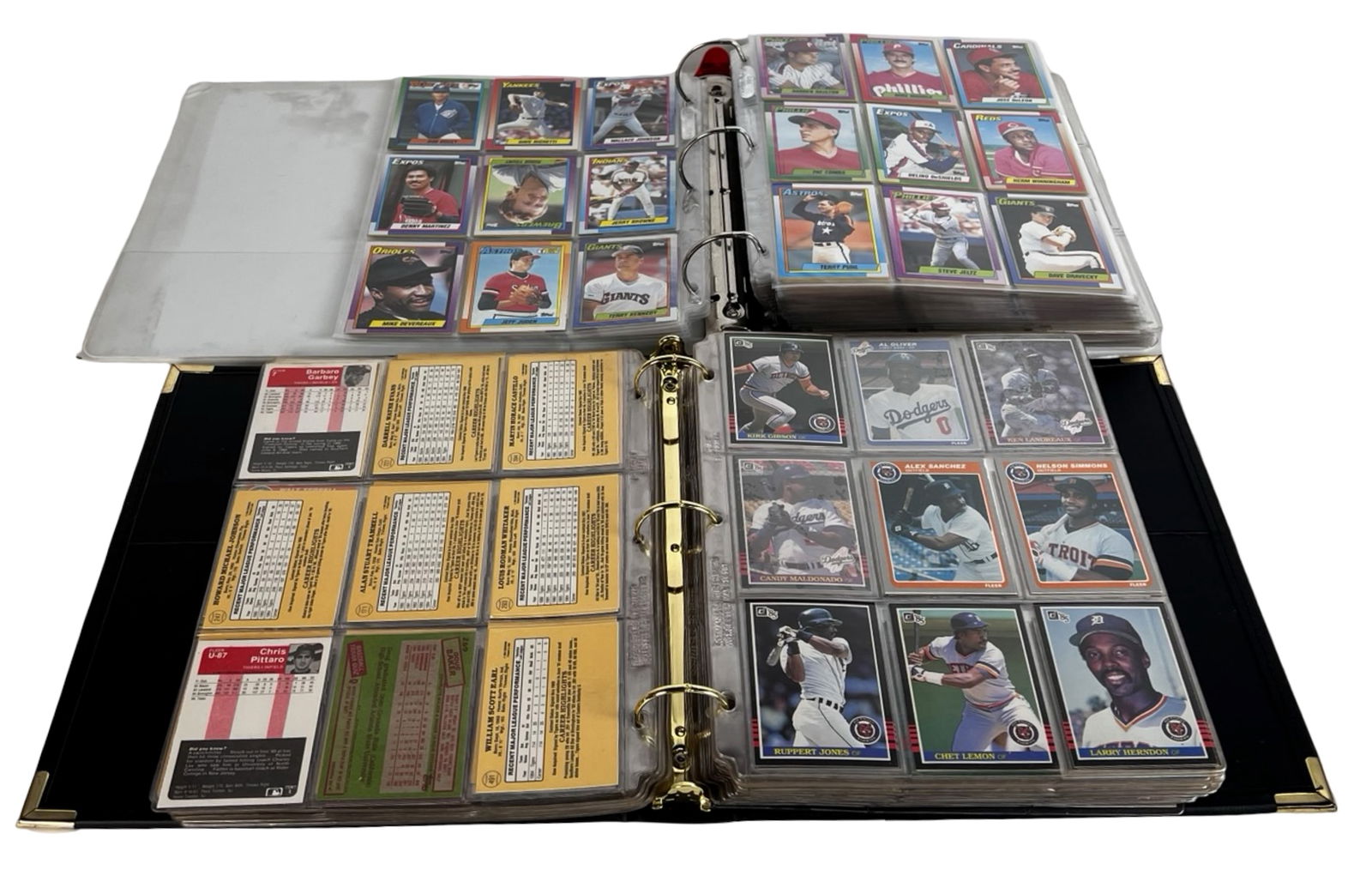 Two Binders Filled with Vintage Baseball Cards (1 of 5)