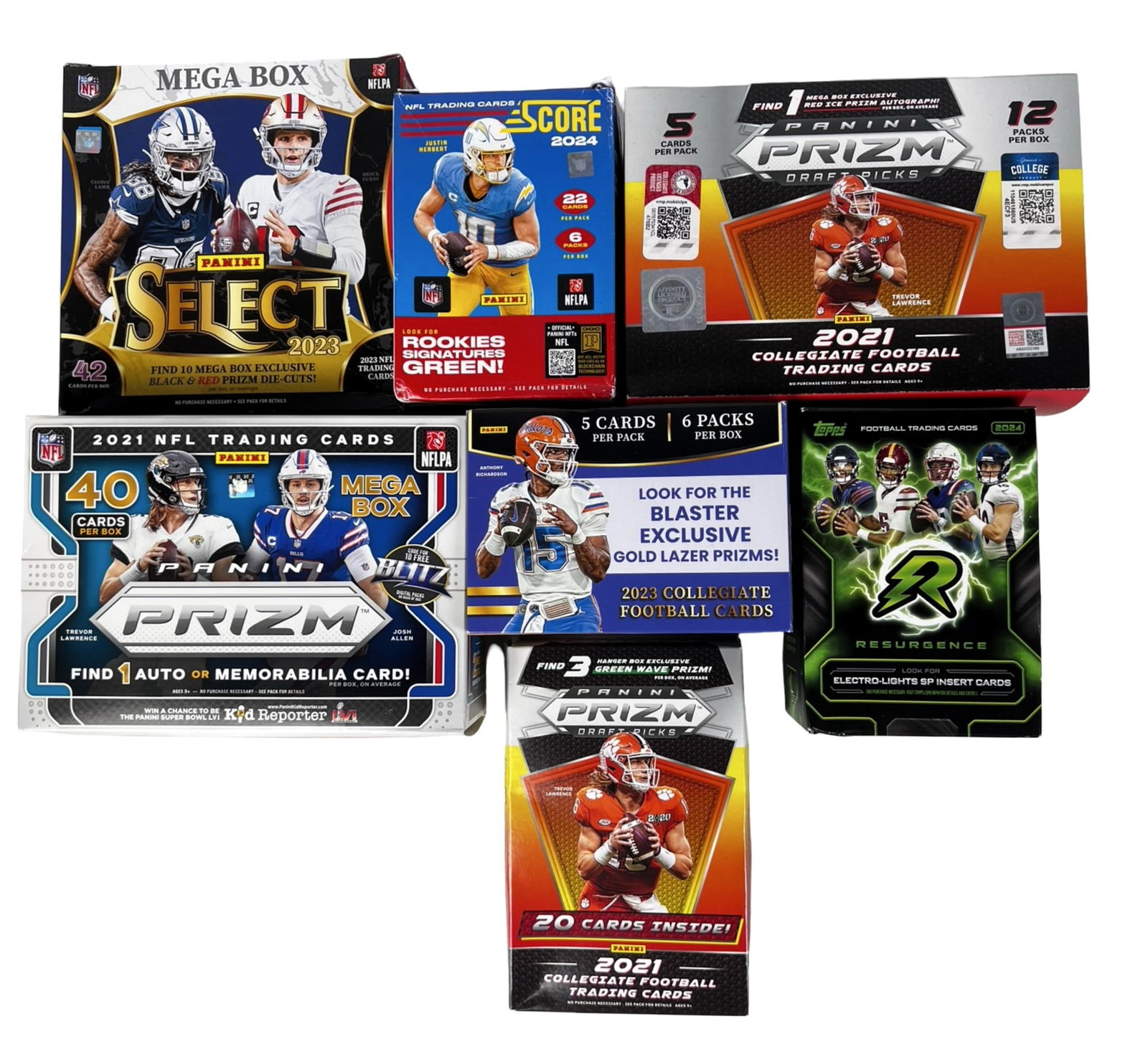 NFL & Collegiate Football Card Sets 2021-24 (1 of 1)