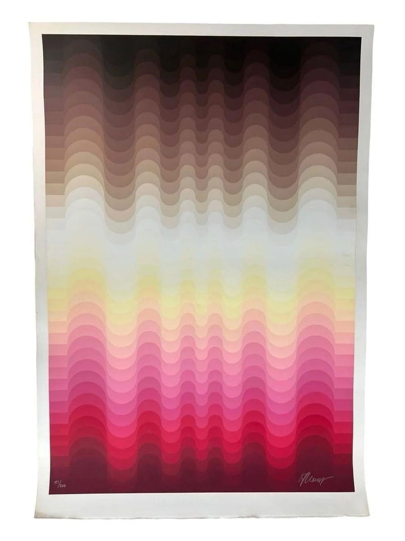 Lev Moross- LE Signed Opt Art Silkscreen Print (1 of 2)