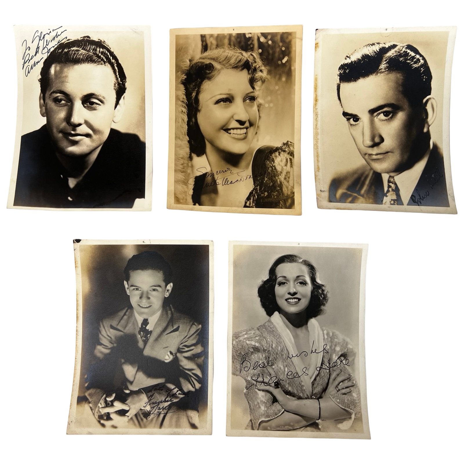 1930s Hollywood Stars Autographed Photos (1 of 6)