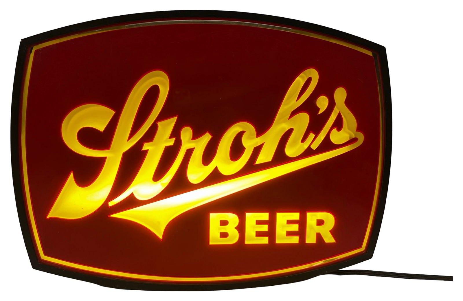 Vintage Stroh's Beer Double-Sided Lighted Sign (1 of 8)