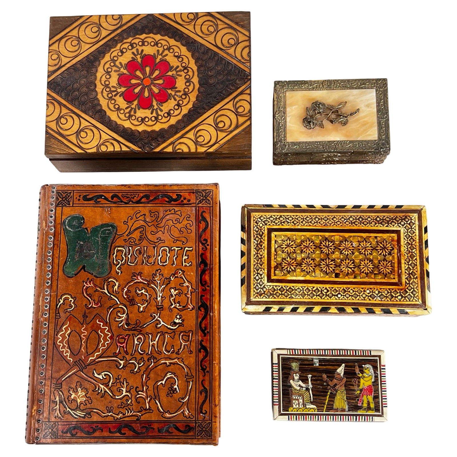 Inlaid & Handcrafted Jewelry & Keepsake Boxes (1 of 7)