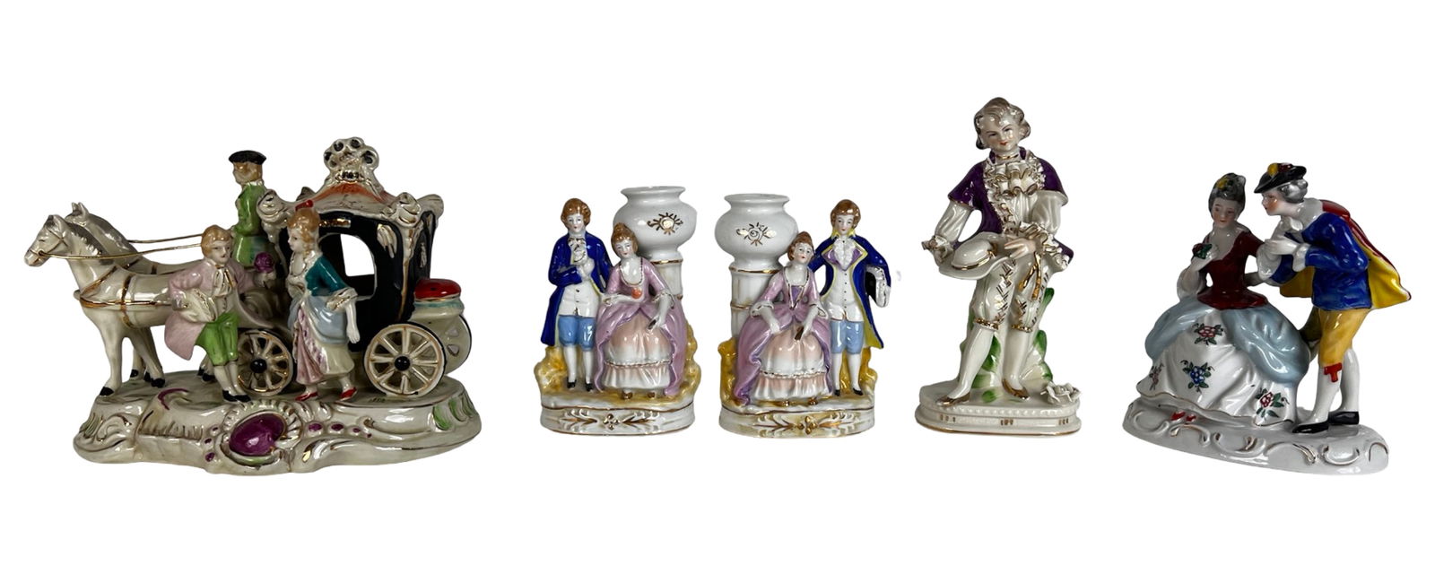 Dresden Style Occupied Japan Porcelain Figurines (1 of 5)