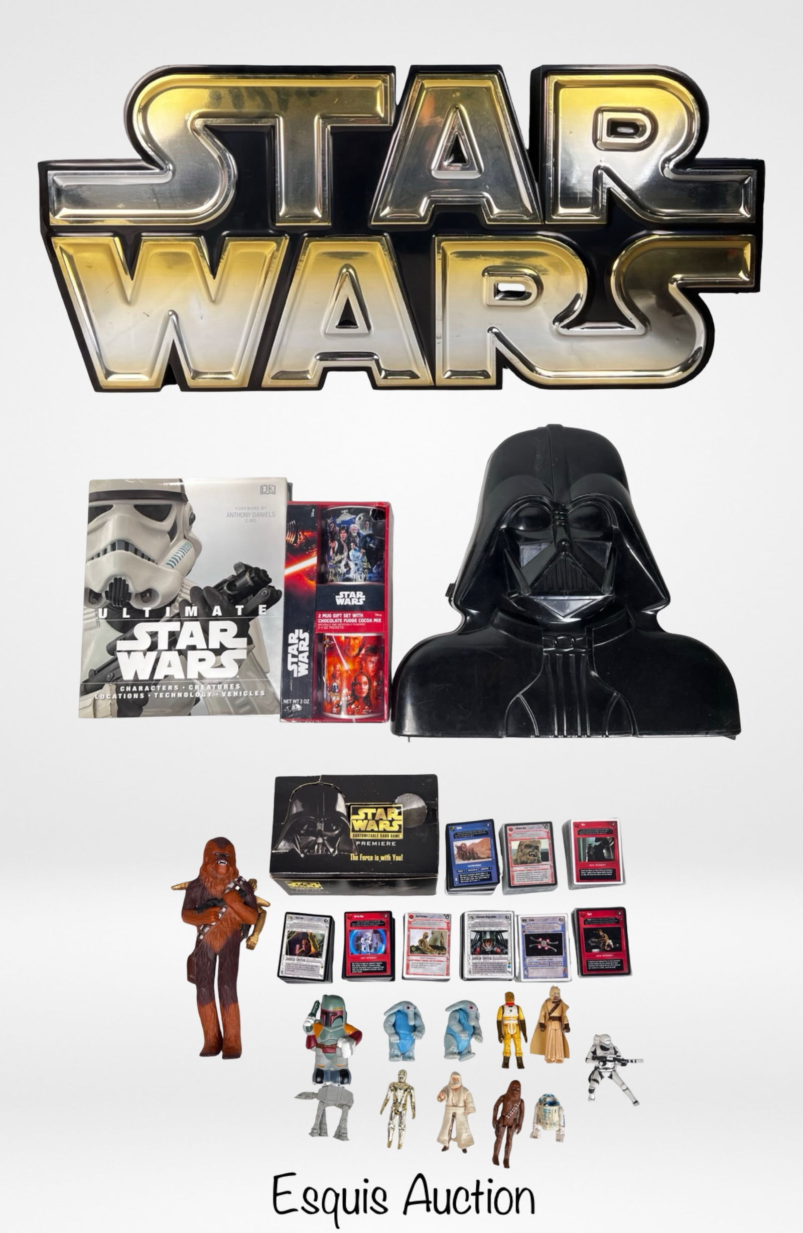 Star Wars Collection- Sign, Cards, Action Figures (1 of 8)