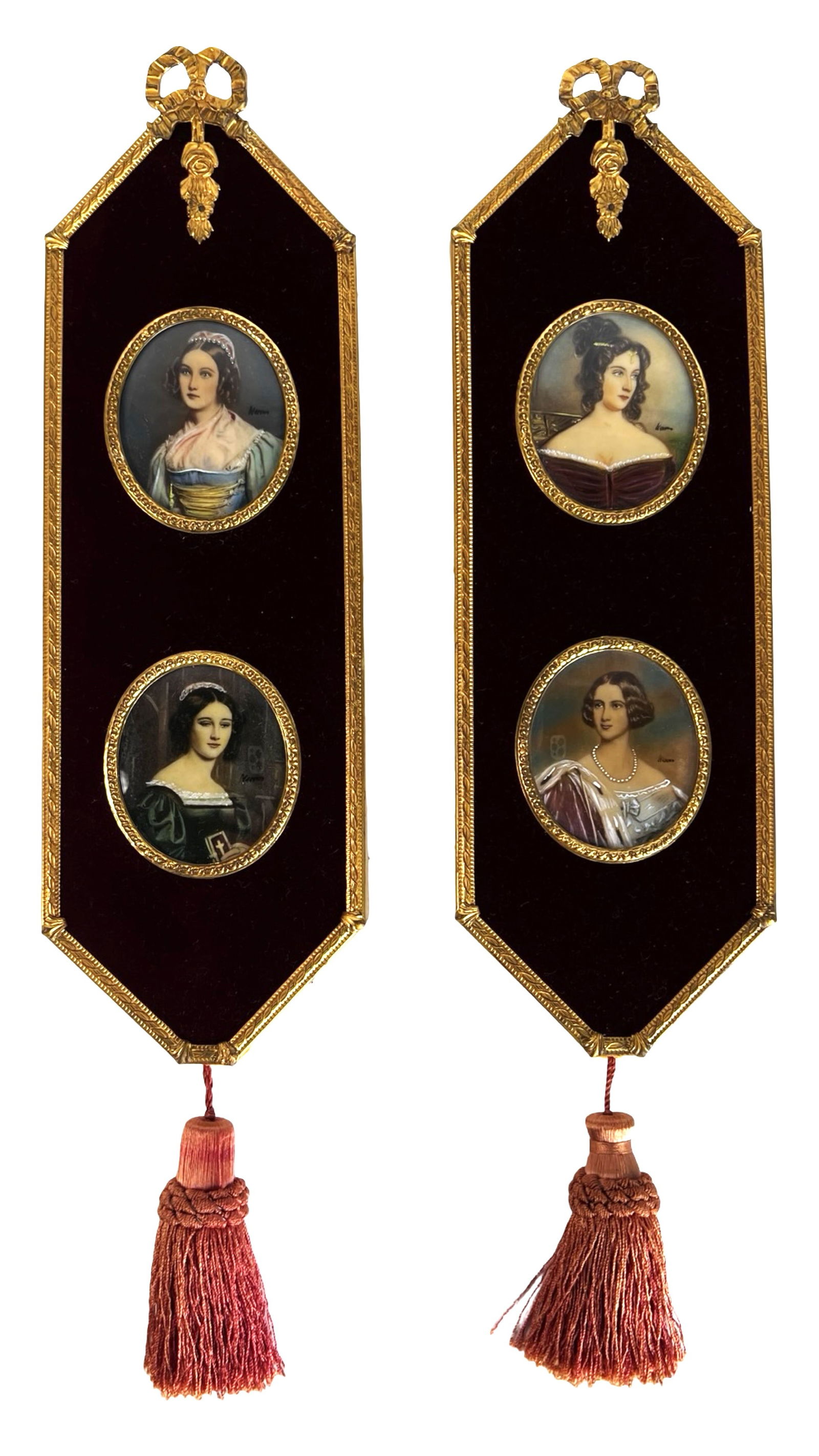 Two Framed Miniature Portrait Paintings- Werner (1 of 6)