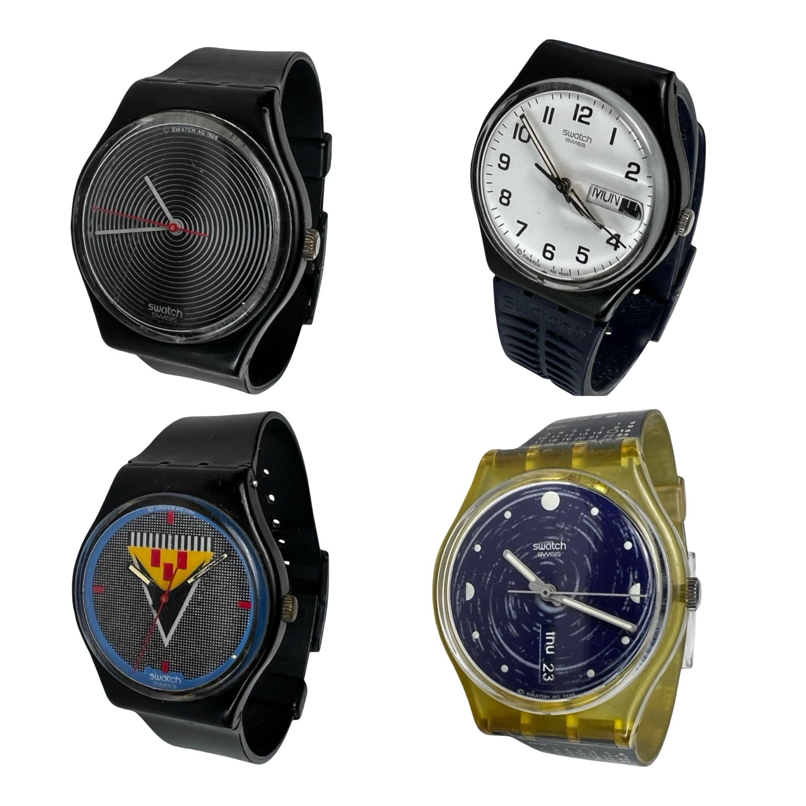 Group of Vintage Swatch Wrist Watches: Group of Vintage Swatch Wrist Watches. Good overall condition, untested.