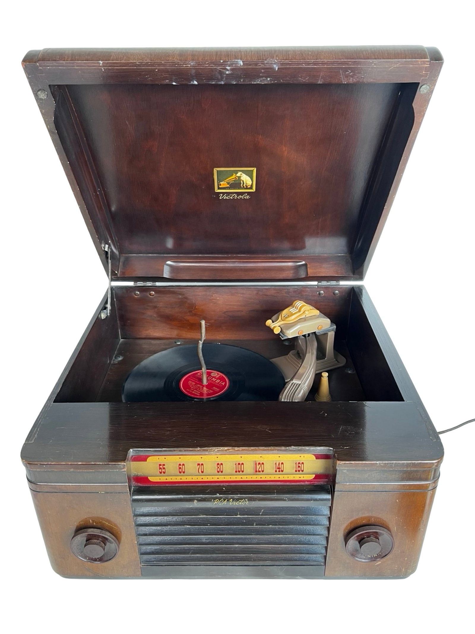 1940s RCA Victor Victrola Tube Radio & Phonograph (1 of 6)