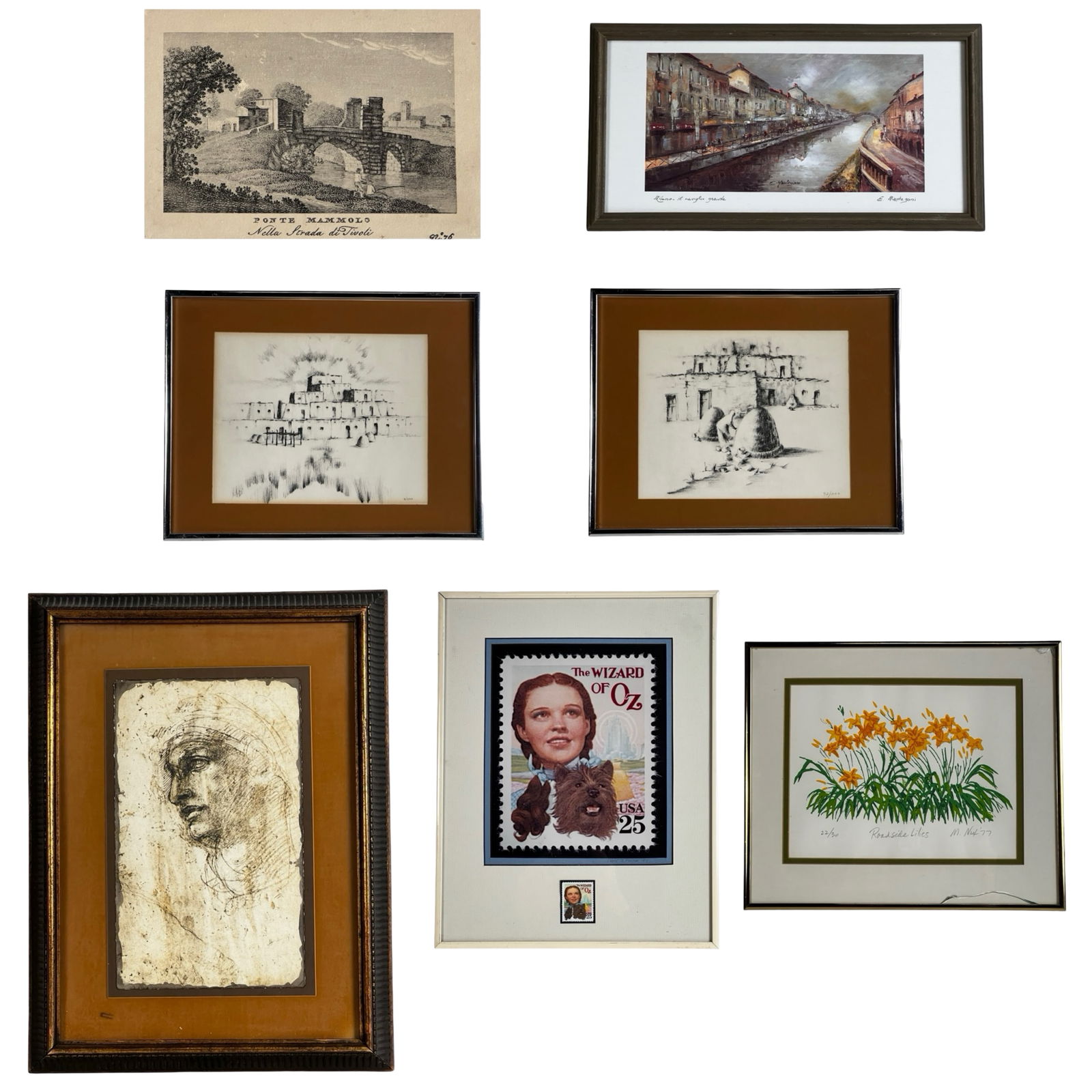 Assortment of Framed Art- Etchings, Lithos, Mixed (1 of 8)