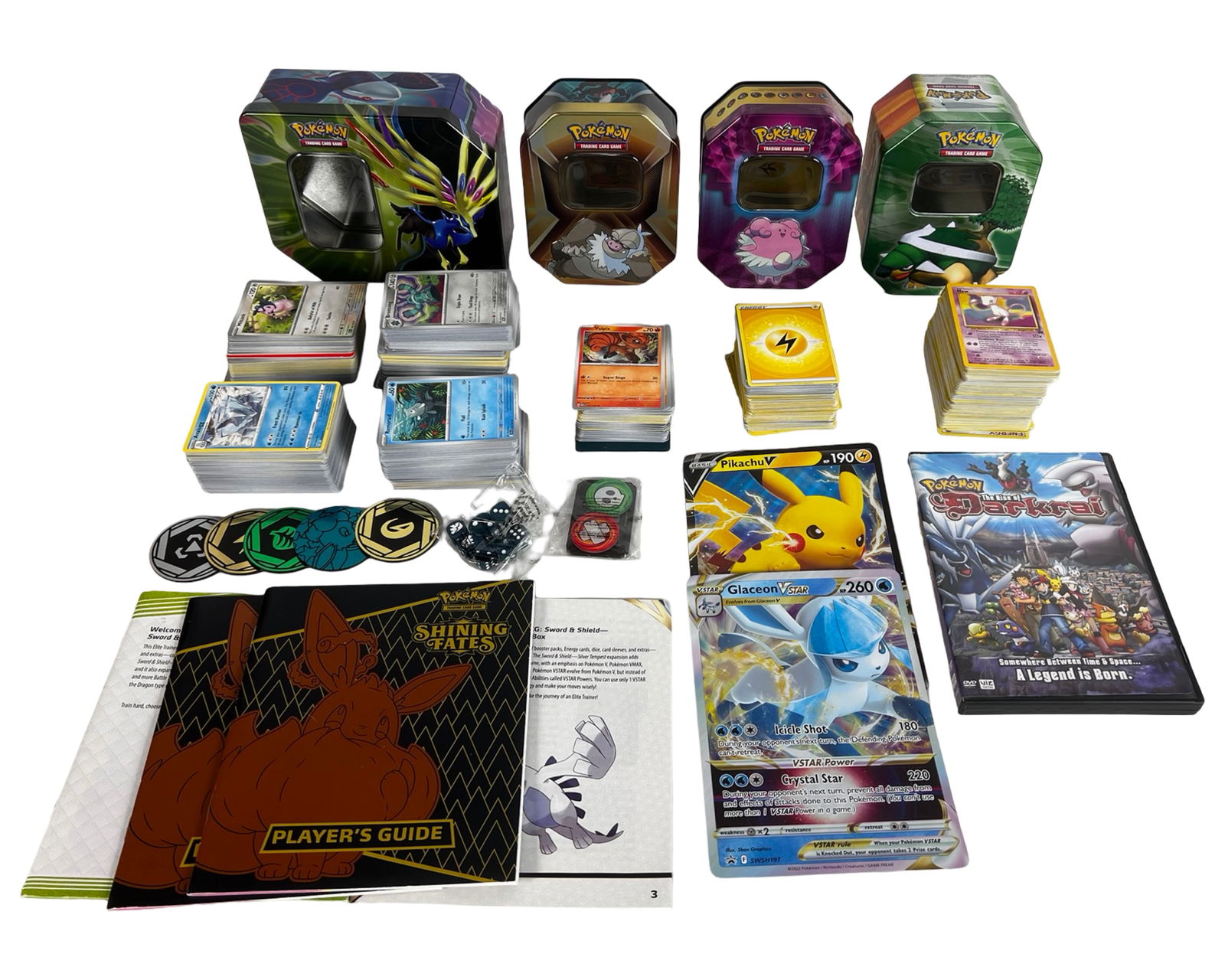 Pokemon Card Collection- Tins, V Cards & DVD (1 of 6)
