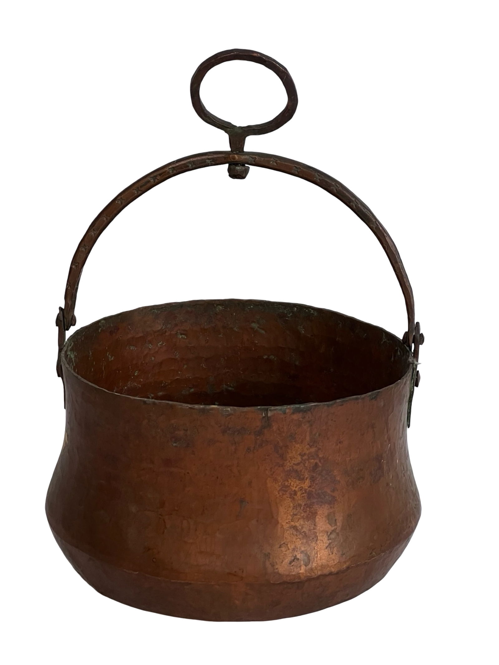 Antique Hand-Hammered Copper Cauldrons and Pots - 10