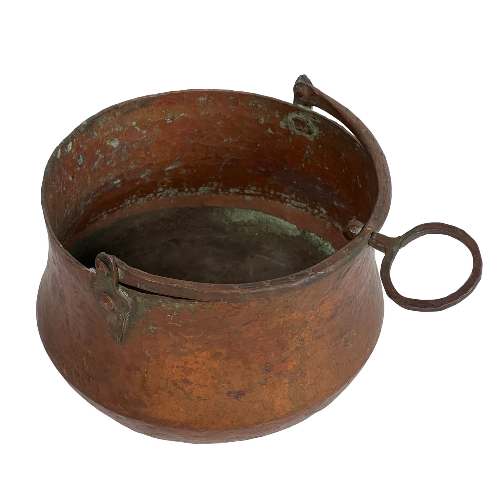 Antique Hand-Hammered Copper Cauldrons and Pots - 11