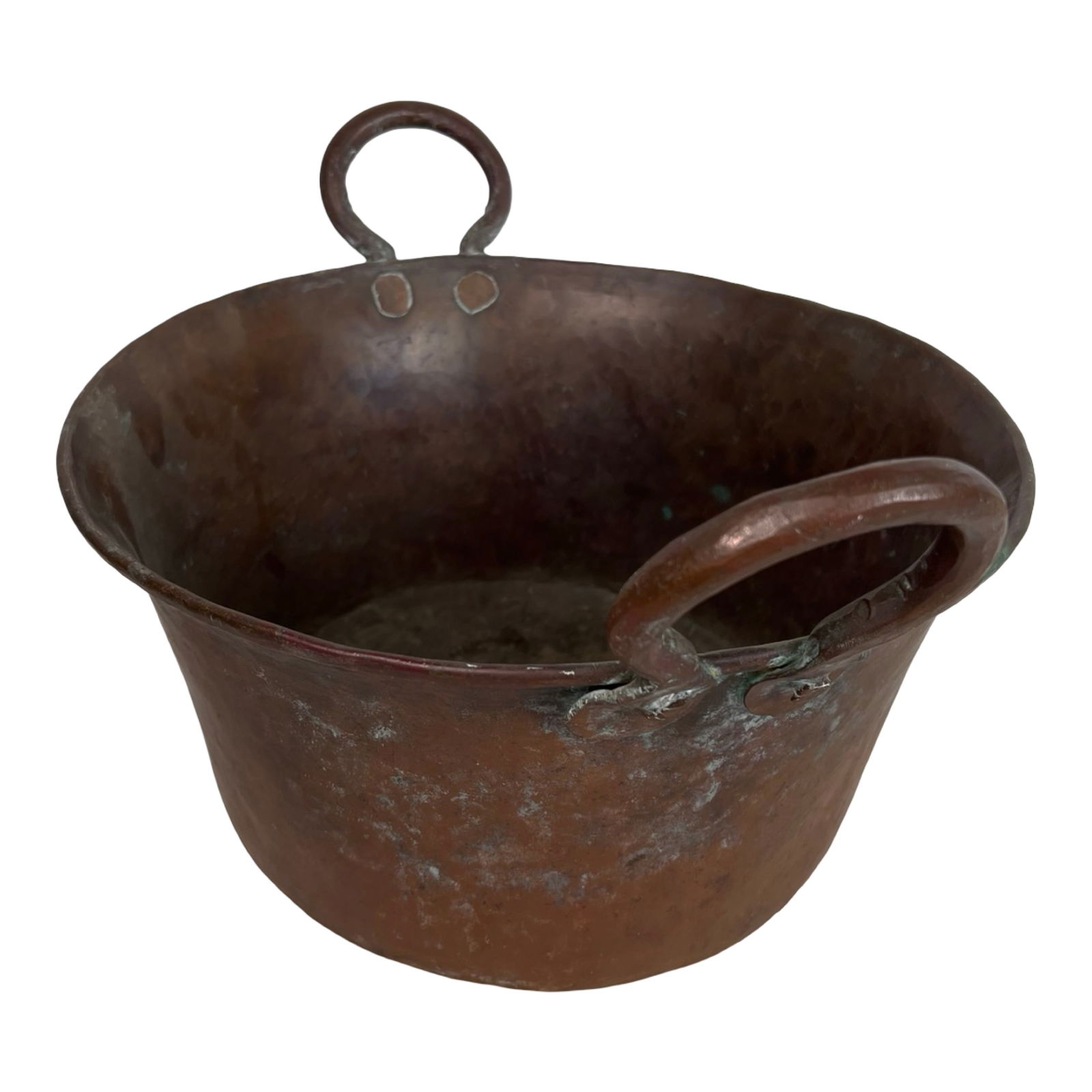 Antique Hand-Hammered Copper Cauldrons and Pots - 3