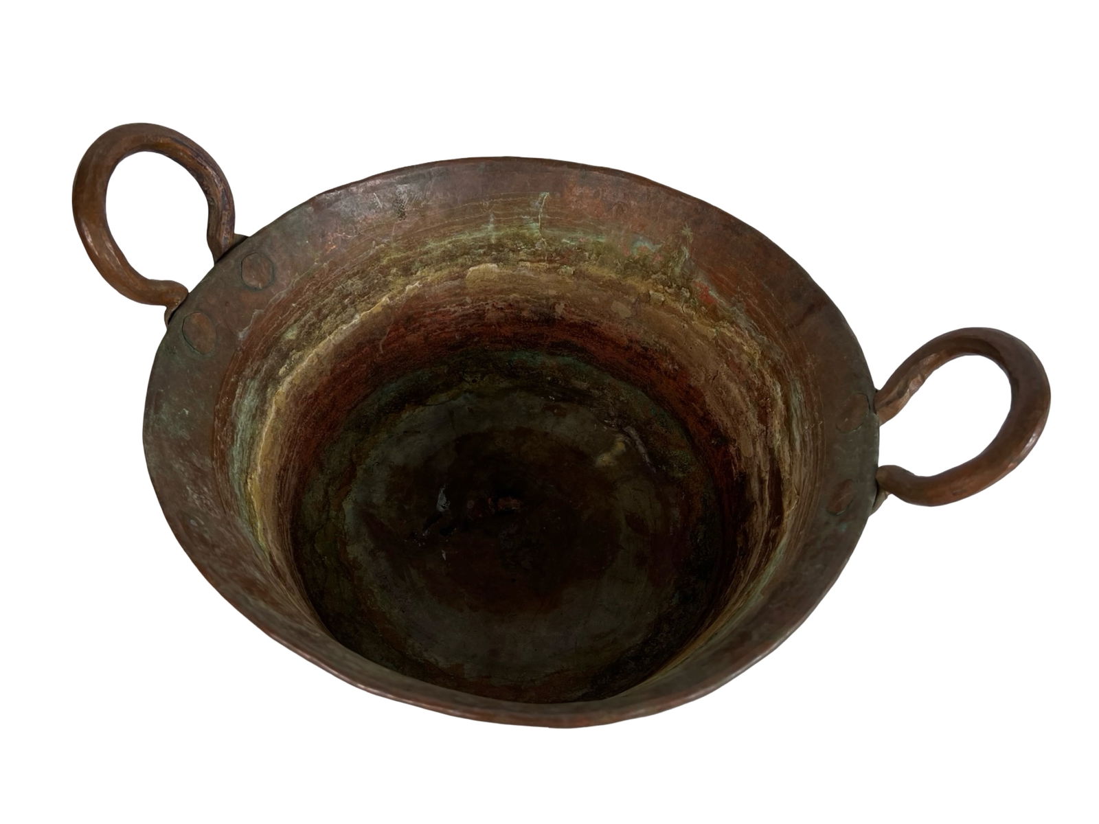 Antique Hand-Hammered Copper Cauldrons and Pots - 9