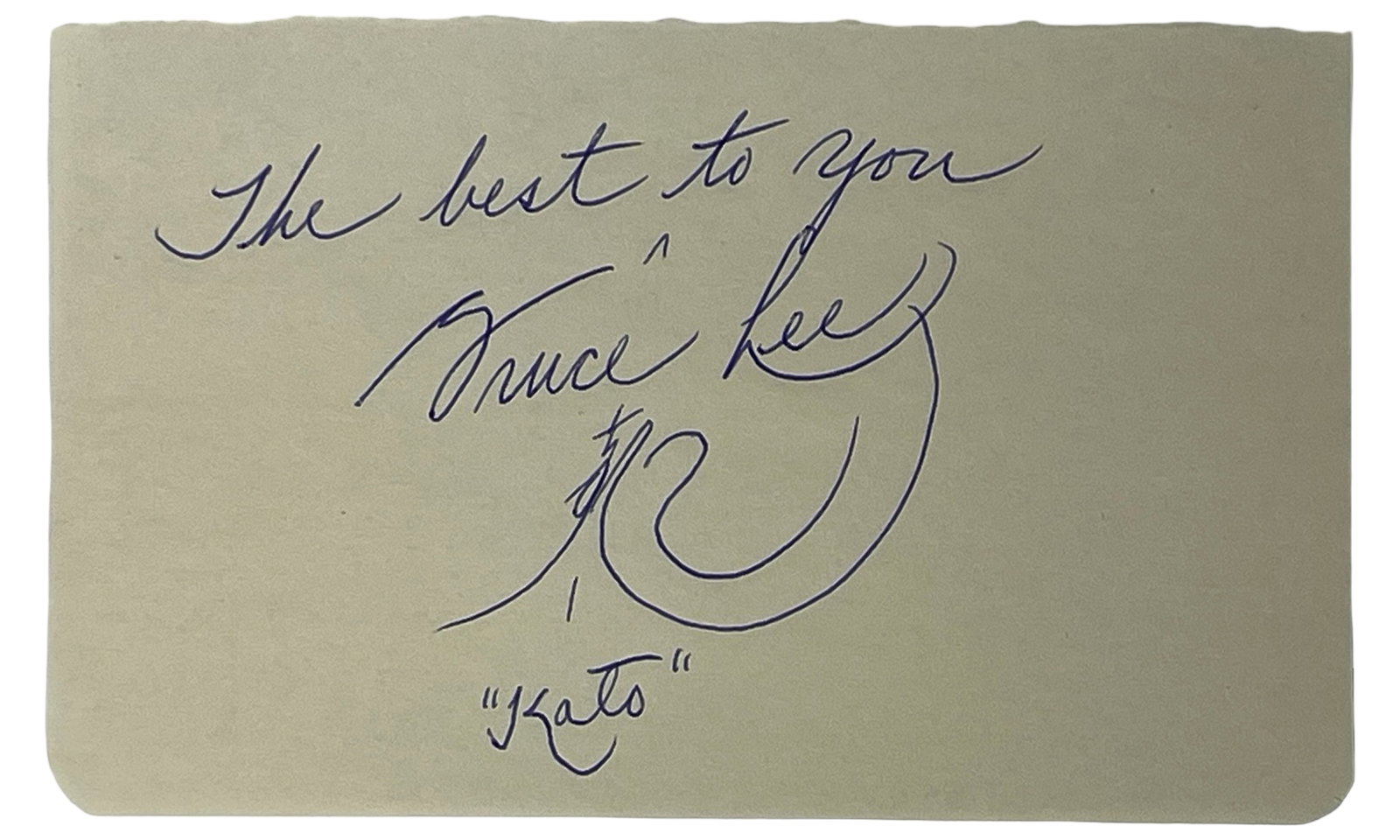 Bruce Lee Autographed Signed Album Page (1 of 2)