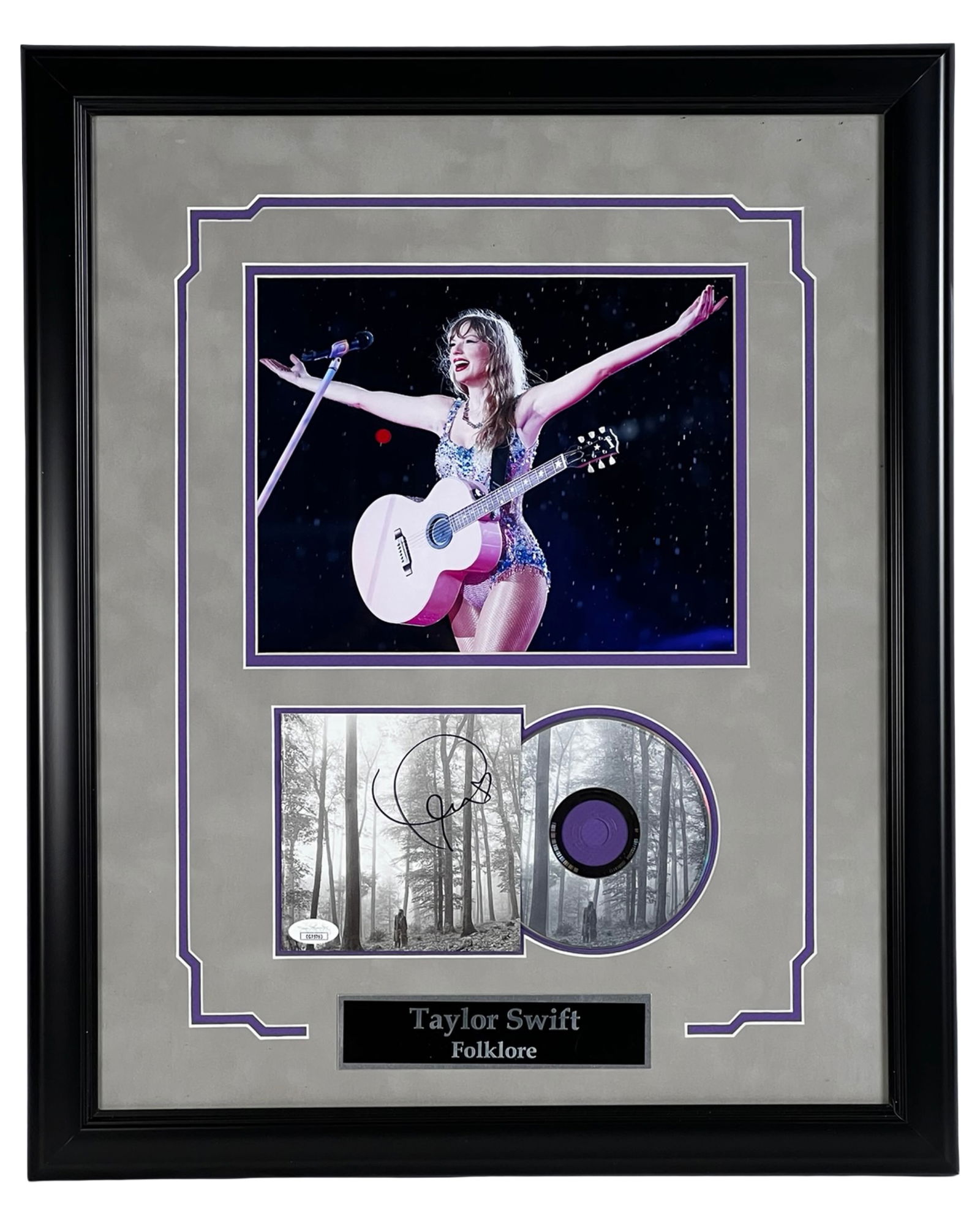 Taylor Swift Autographed Folklore CD Display (1 of 5)