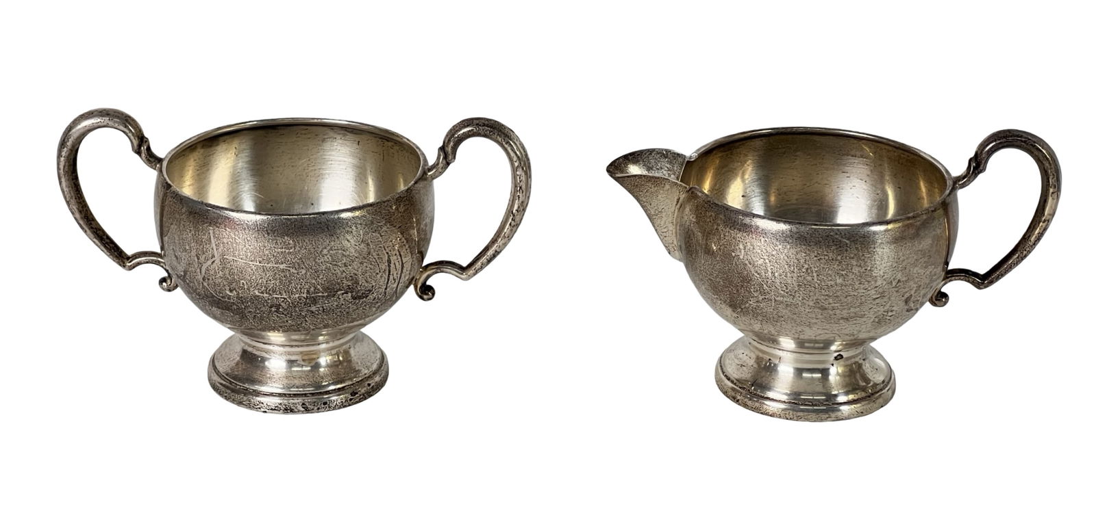 Solid Sterling Silver Sugar & Creamer Set (1 of 3)