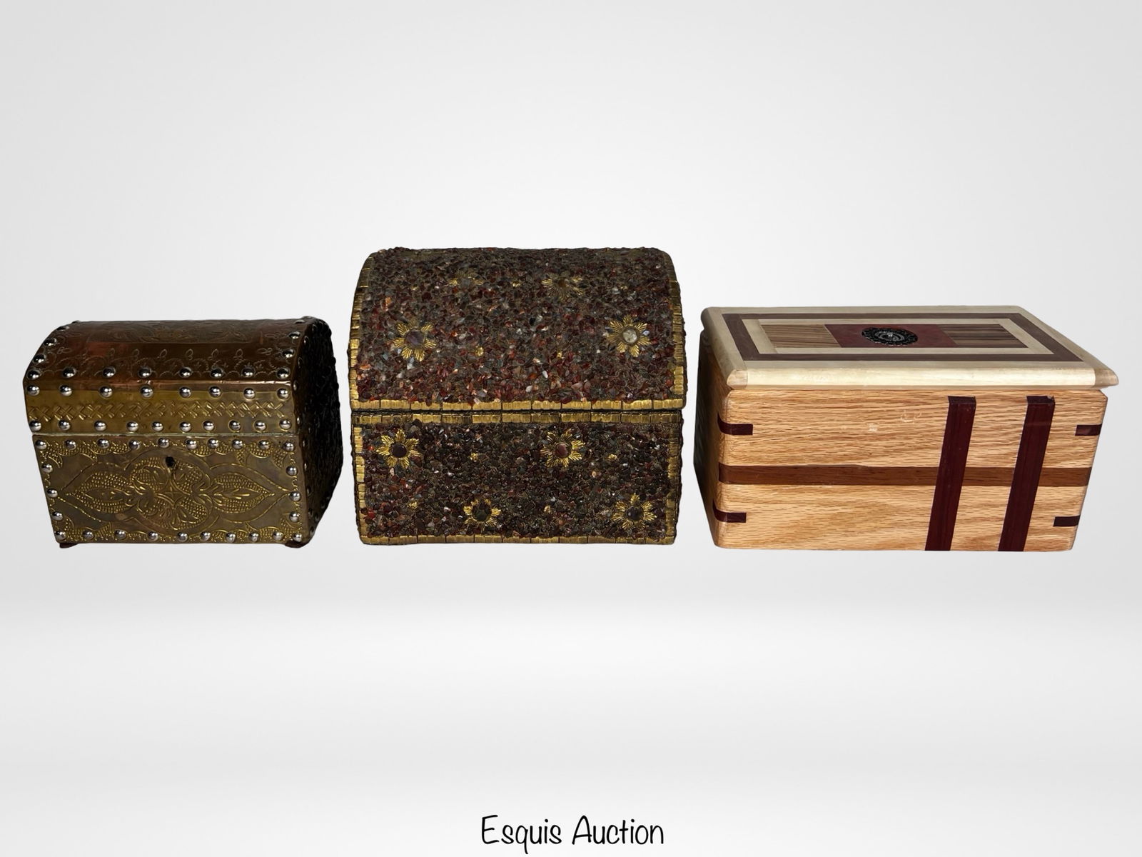 Group of 3 Decorative Keepsake / Jewelry Boxes (1 of 6)