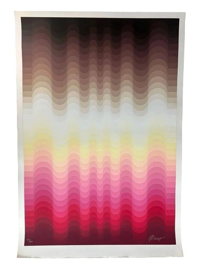 Lev Moross- LE Signed Opt Art Silkscreen Print (1 of 2)