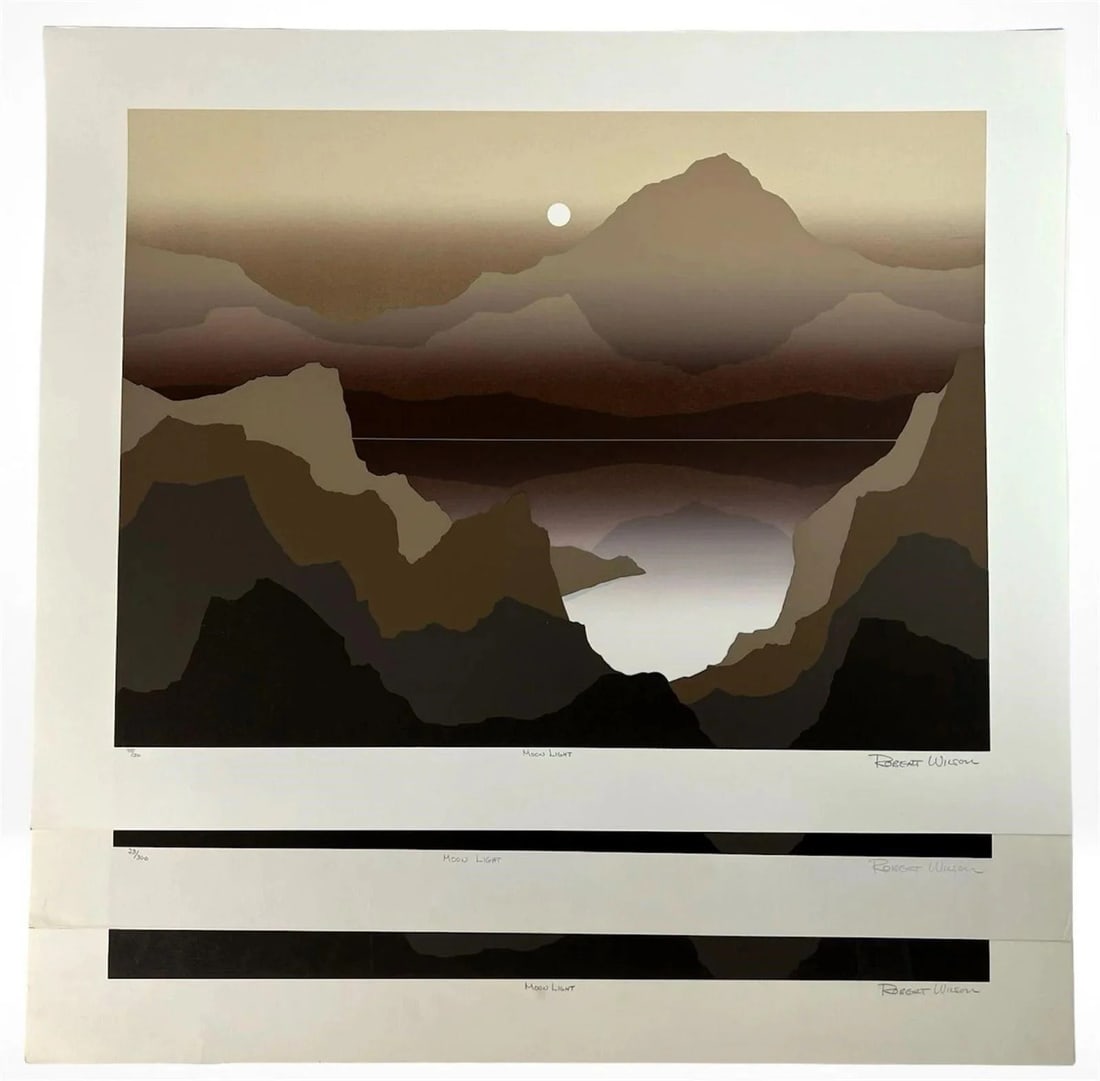 Robert Wilson "Moon Light" - Set of 3 Lithographs (1 of 3)