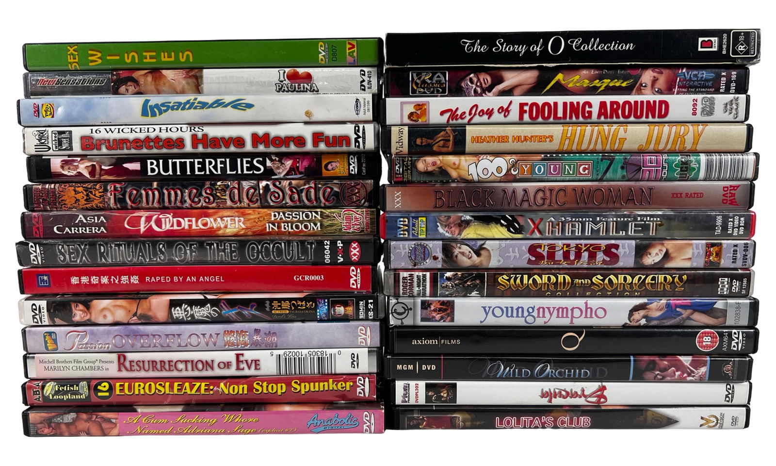 Group of Various Adult XXX DVD Movies (1 of 1)