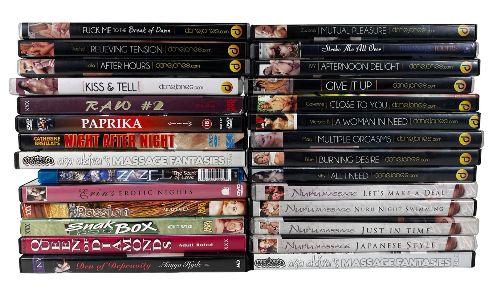 Collection of Various Adult XXX DVD Movies (1 of 1)