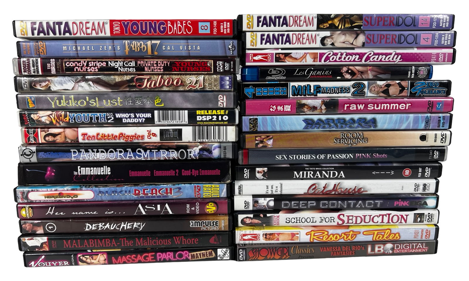 Collection of Various Adult XXX DVD Movies: Collection of Various Adult XXX DVD Movies