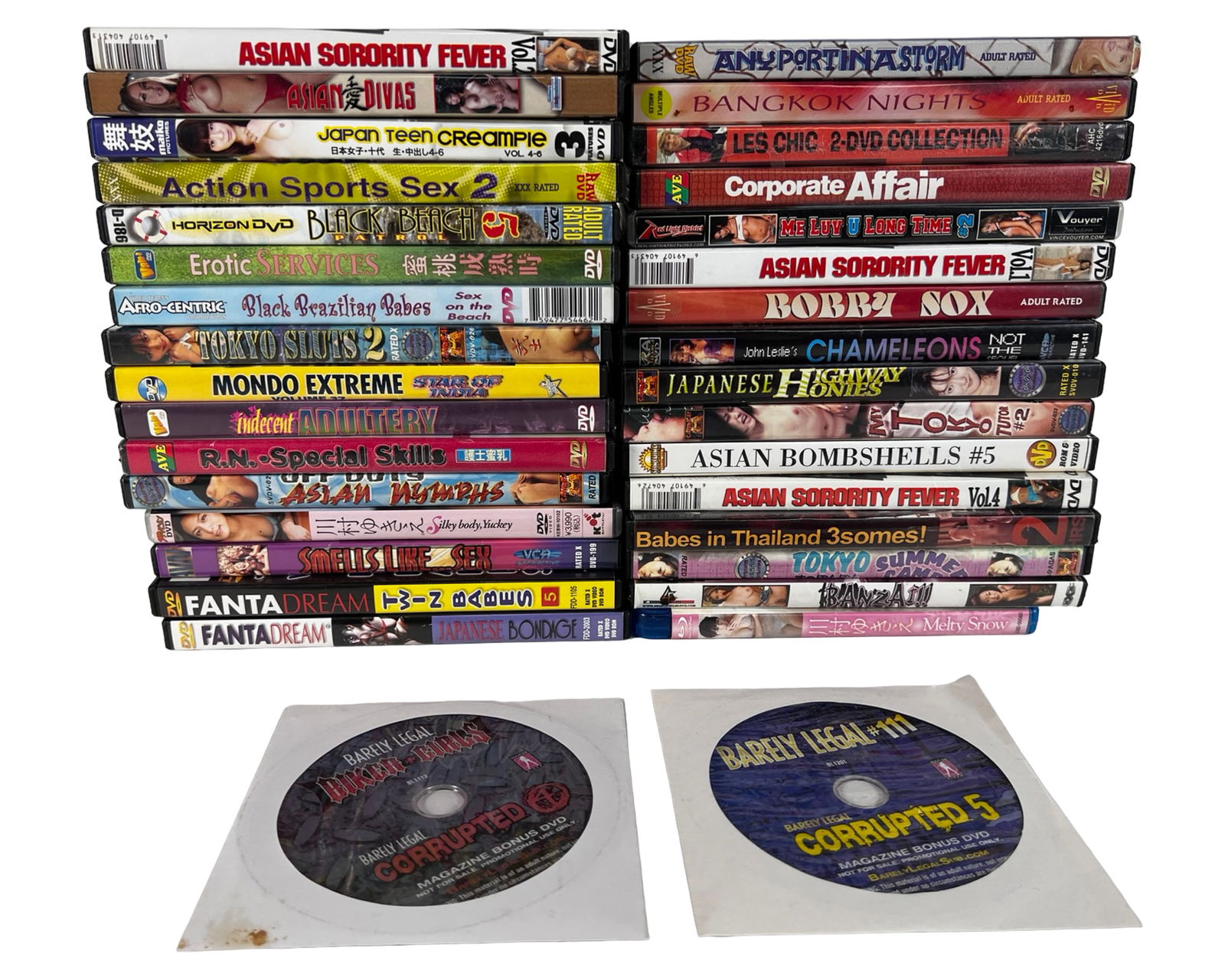 Group of Erotic Adult XXX DVD Movies: Group of Erotic Adult XXX DVD Movies