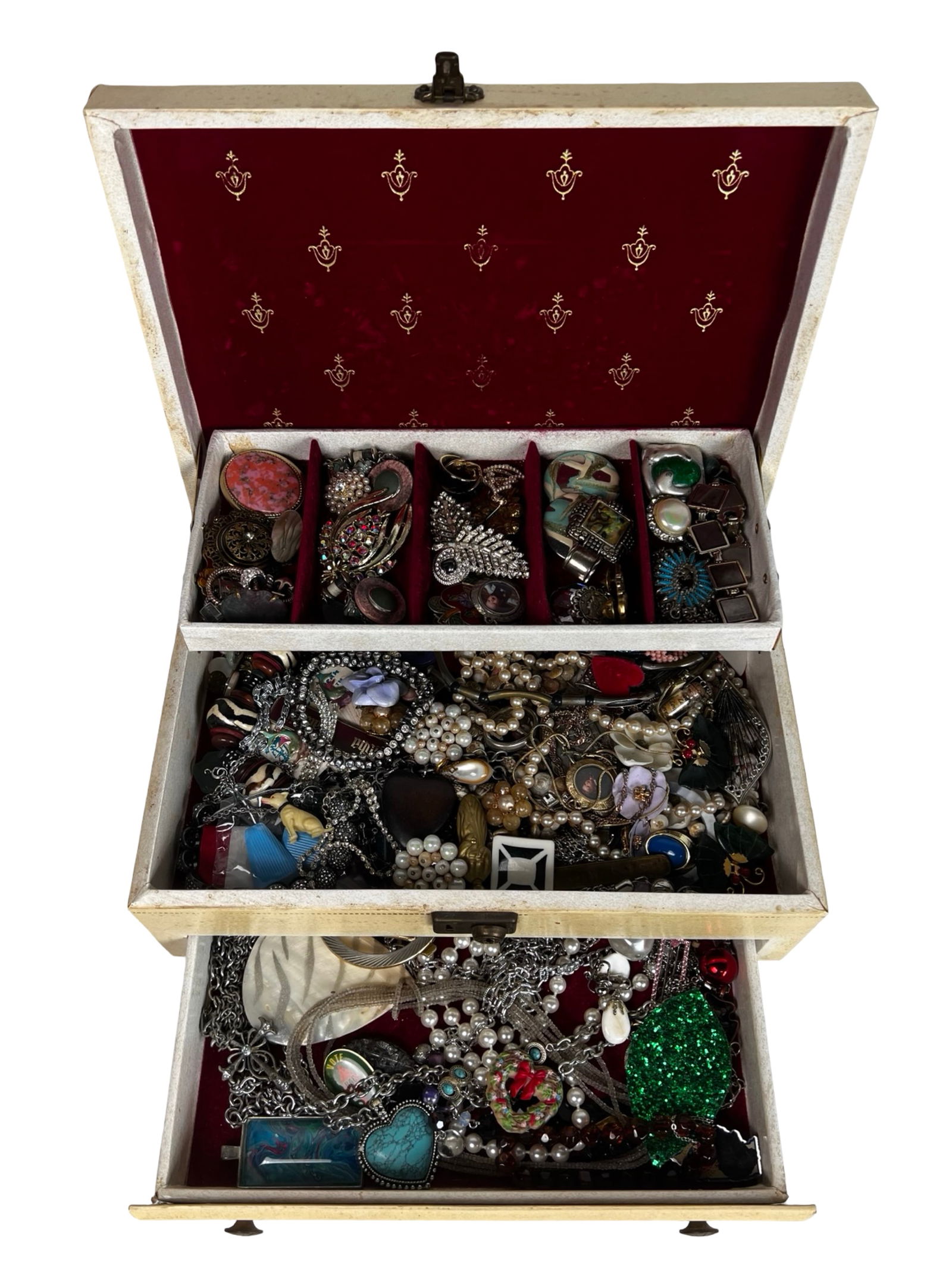 Vintage Jewelry Box Full of Unsearched Treasures (1 of 5)