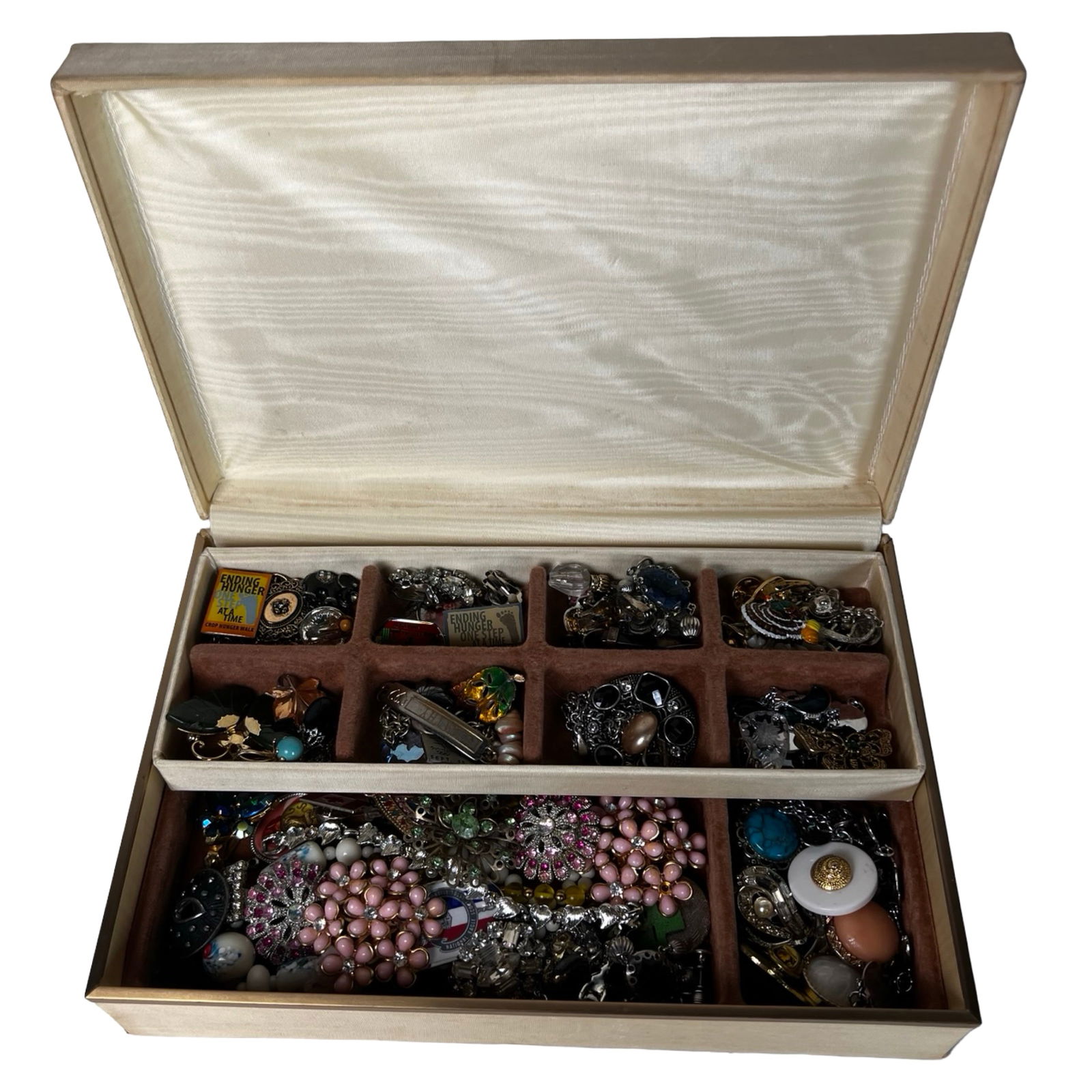 Box filled with Vintage Unsearched Costume Jewelry (1 of 5)