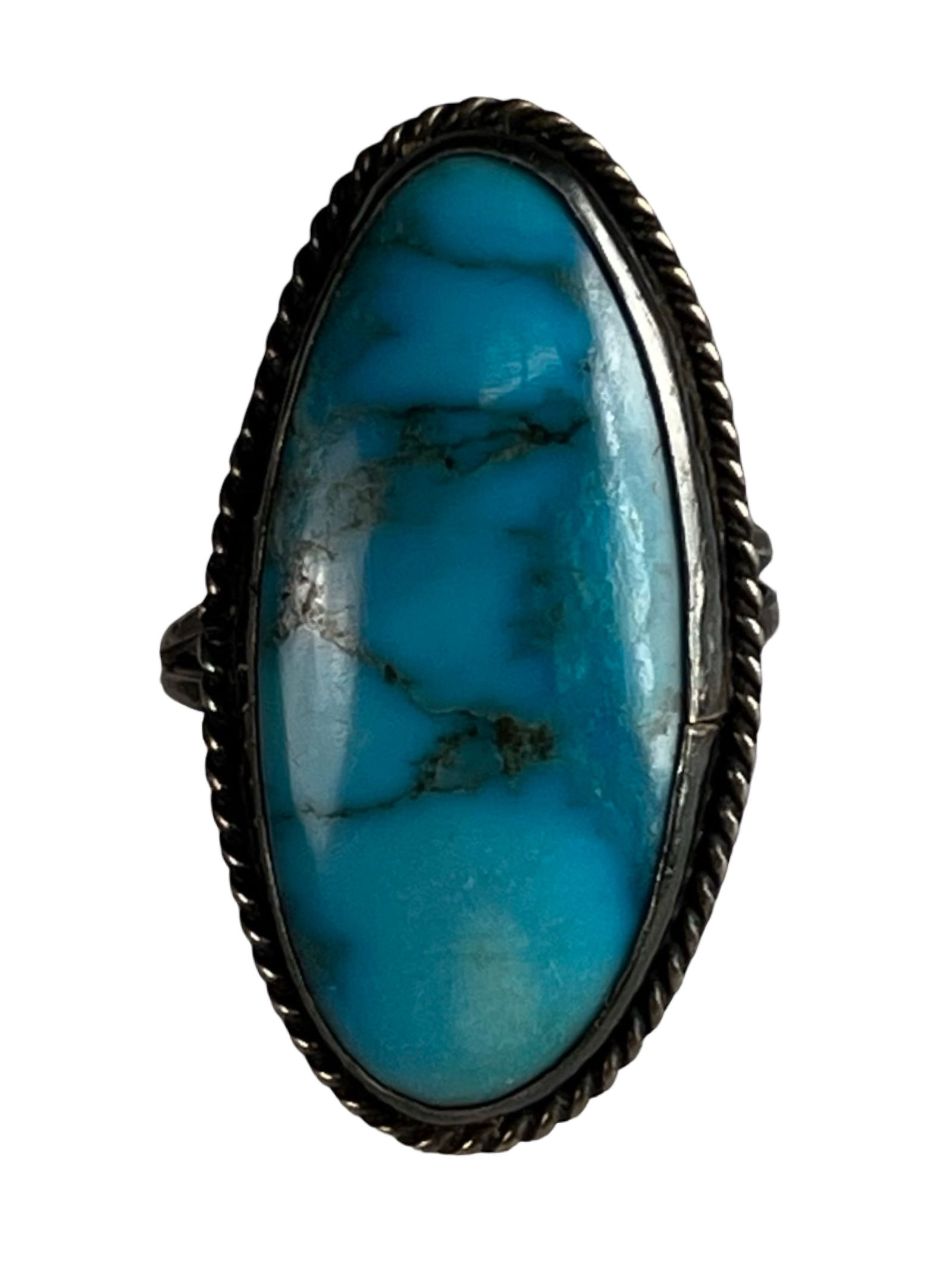 Native American Sterling Silver Turquoise Ring (1 of 4)